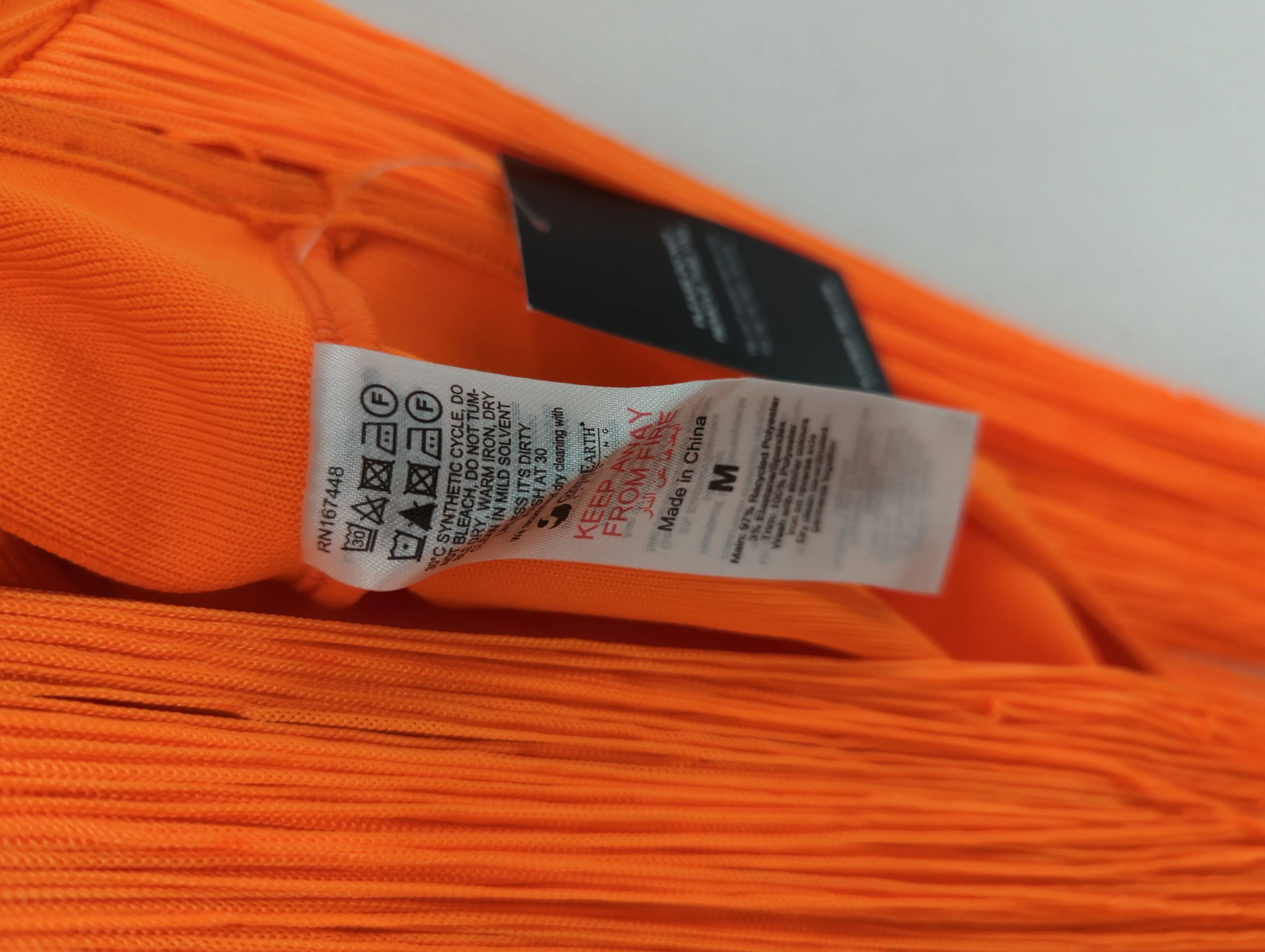 Karen Millen Bodycon Midi Dress M in Orange RRP £109 - Image 6