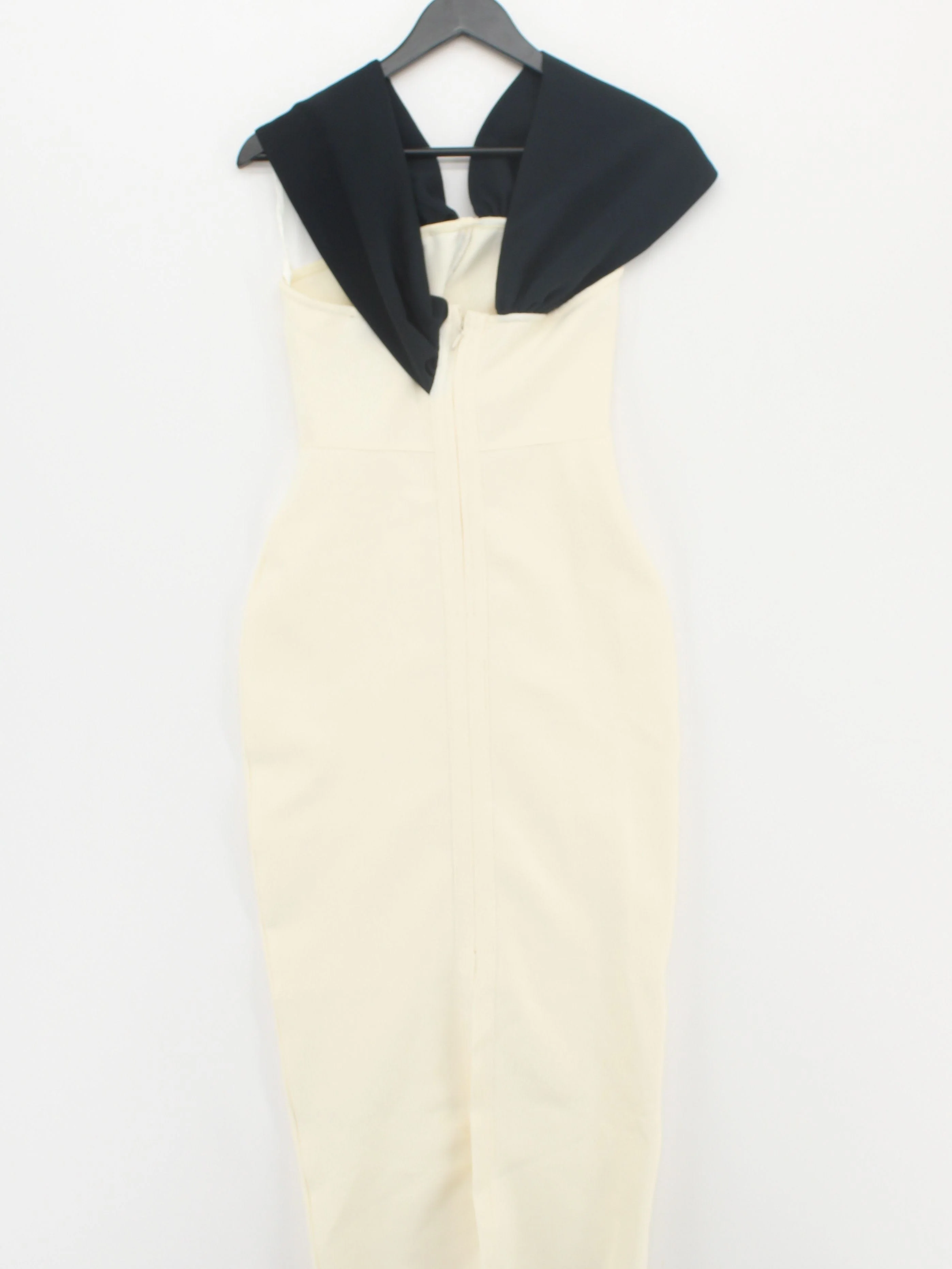 Karen Millen Bodycon Midi Dress S in Cream RRP £99 - Image 3