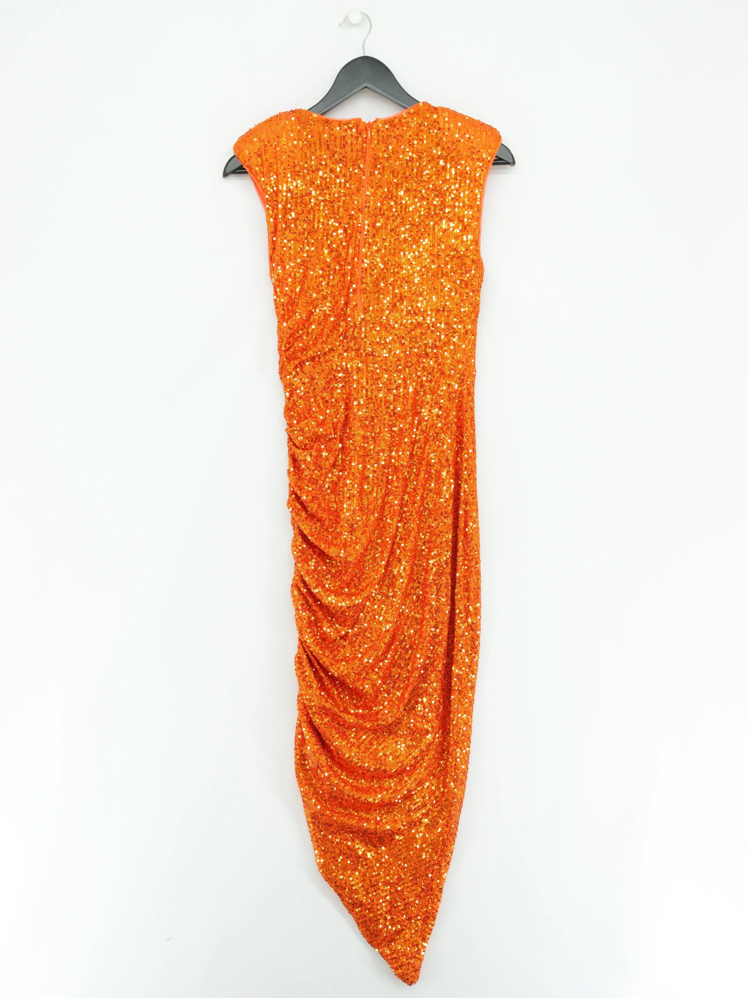 Karen Millen Bodycon Midi Dress S in Orange RRP £129 - Image 3