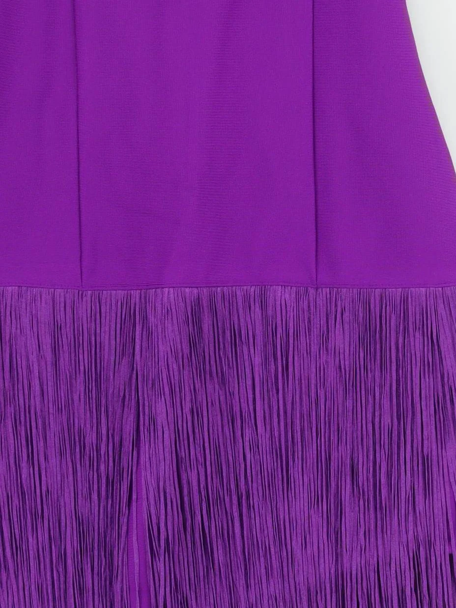 Karen Millen Bodycon Midi Dress S in Purple RRP £119 - Image 3
