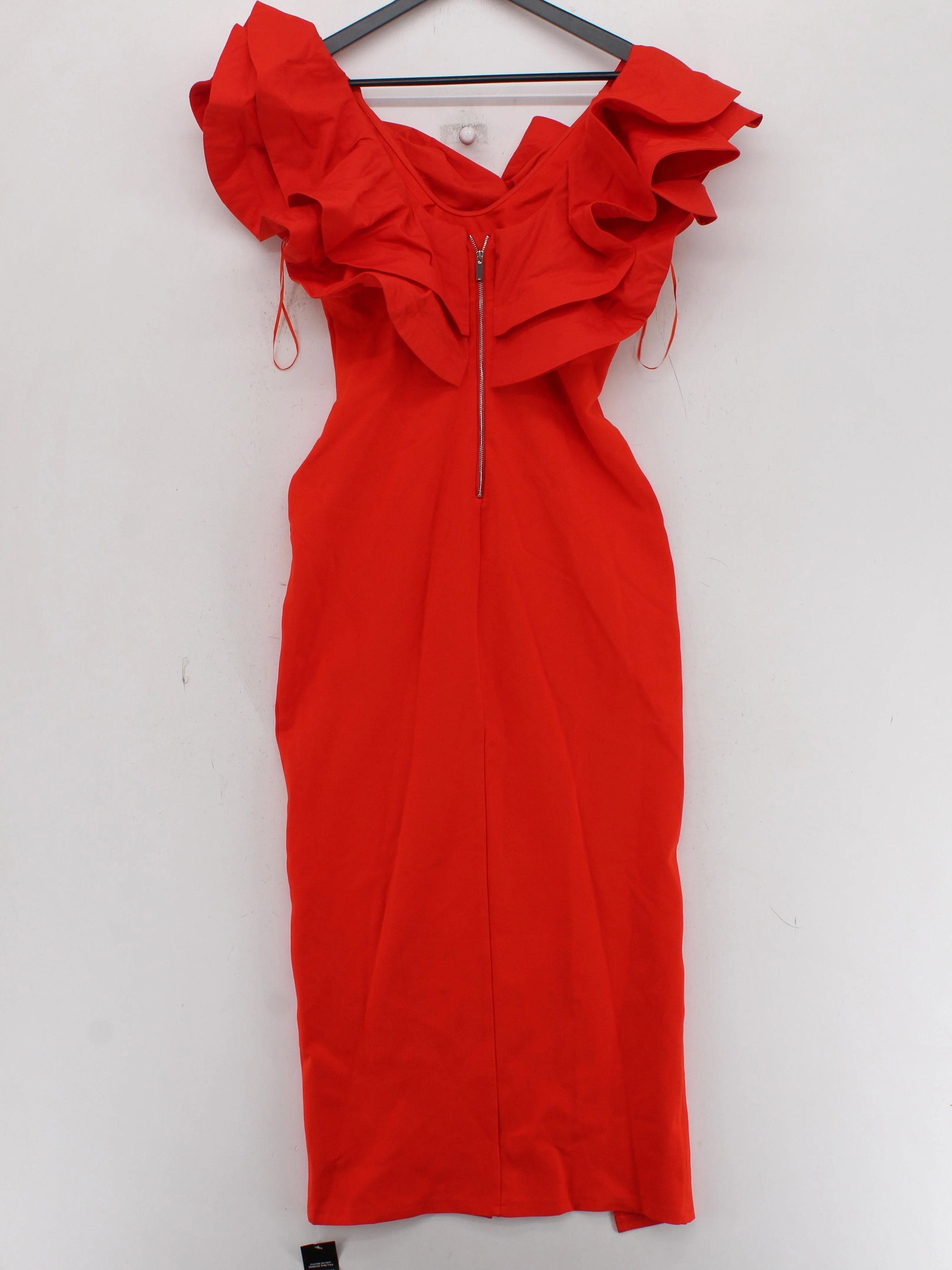 Karen Millen Bodycon Midi Dress S in Red RRP £119 - Image 2
