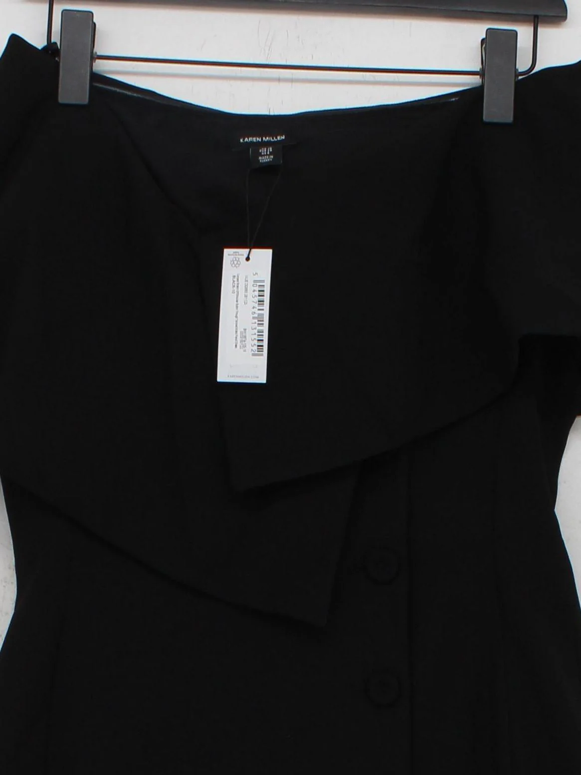 Karen Millen Bodycon Midi Dress UK10 in Black RRP £229 - Image 3