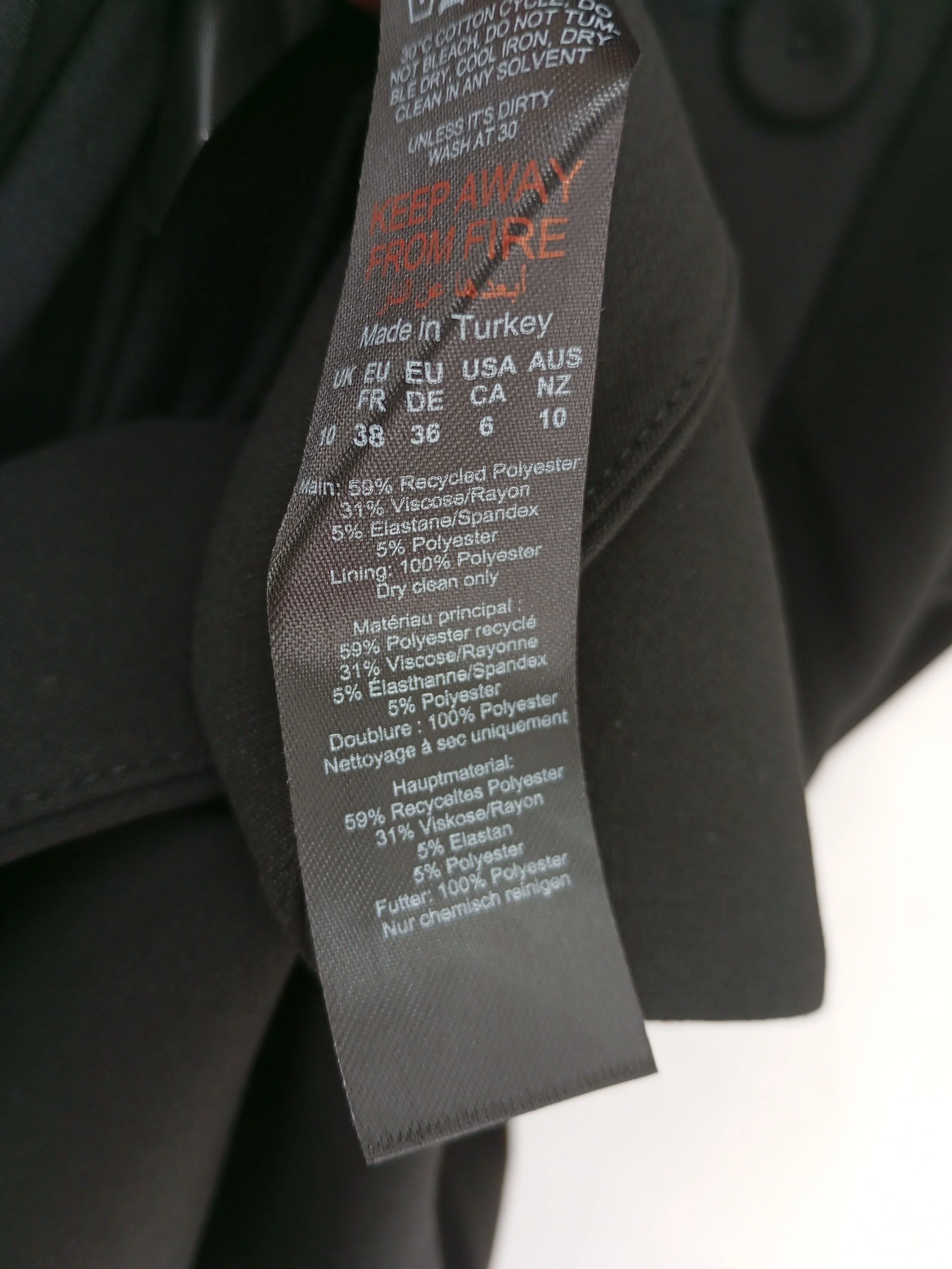 Karen Millen Bodycon Midi Dress UK10 in Black RRP £229 - Image 6