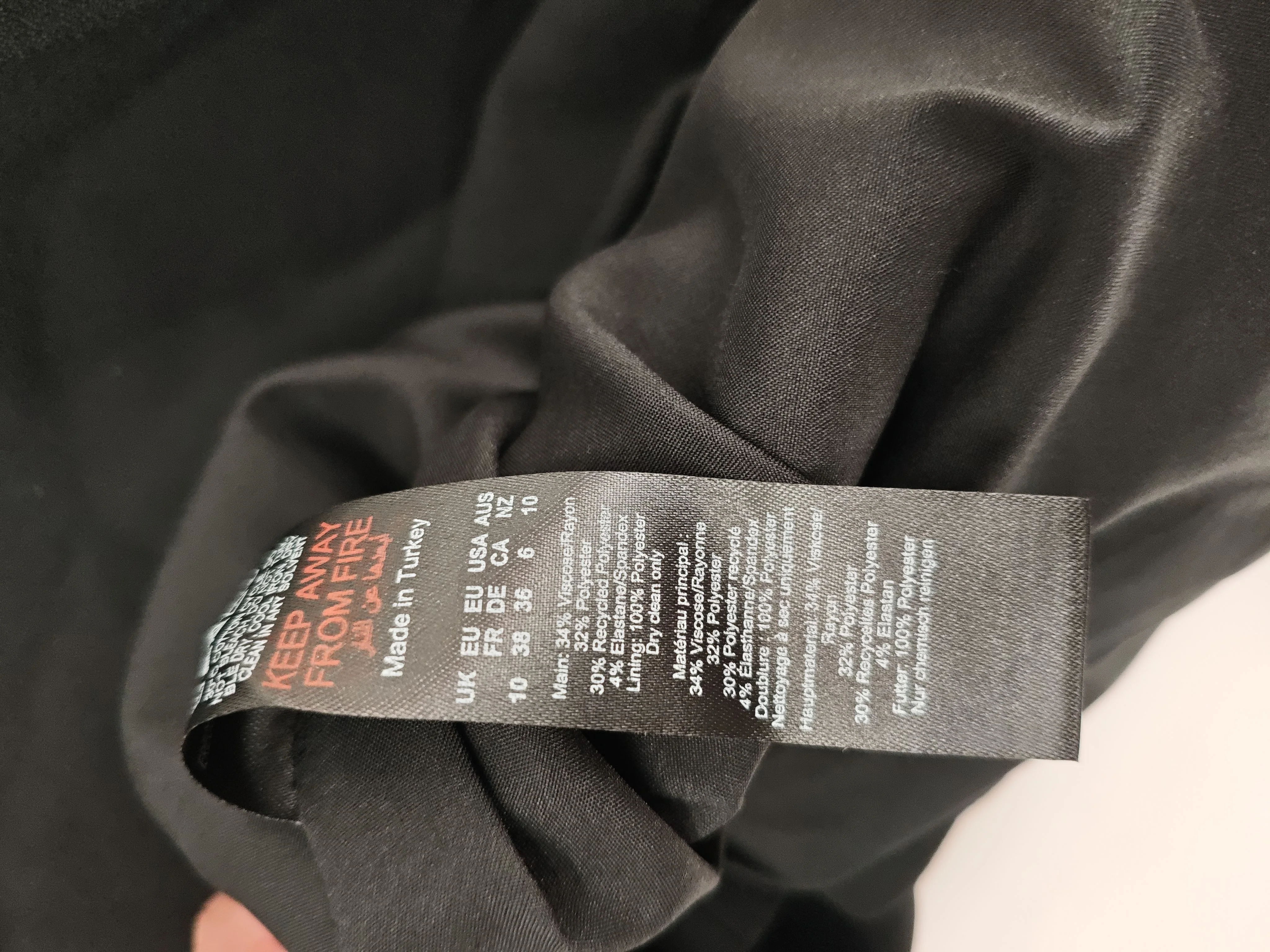 Karen Millen Bodycon Midi Dress UK10 in Black RRP £229 - Image 7