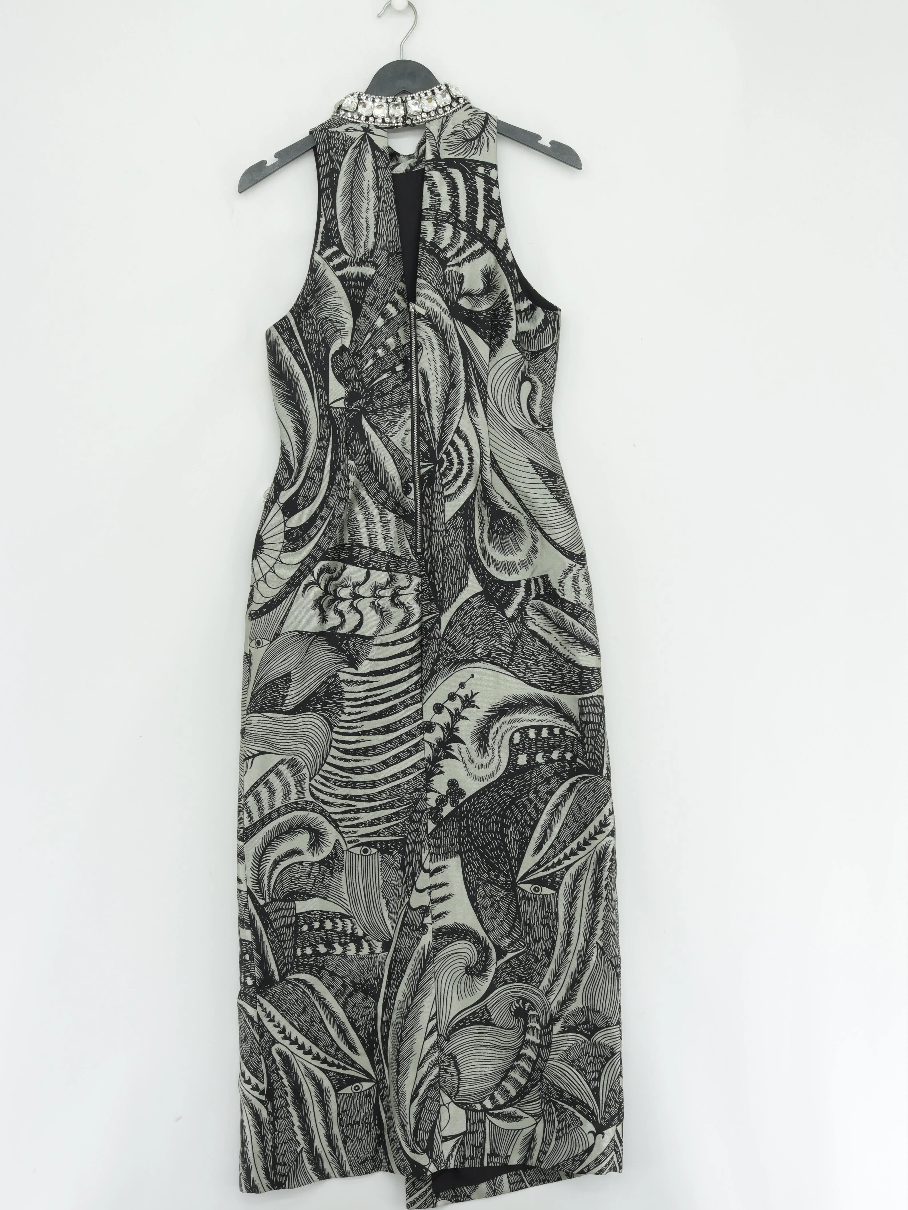 Karen Millen Bodycon Midi Dress UK10 in Black RRP £309 - Image 2