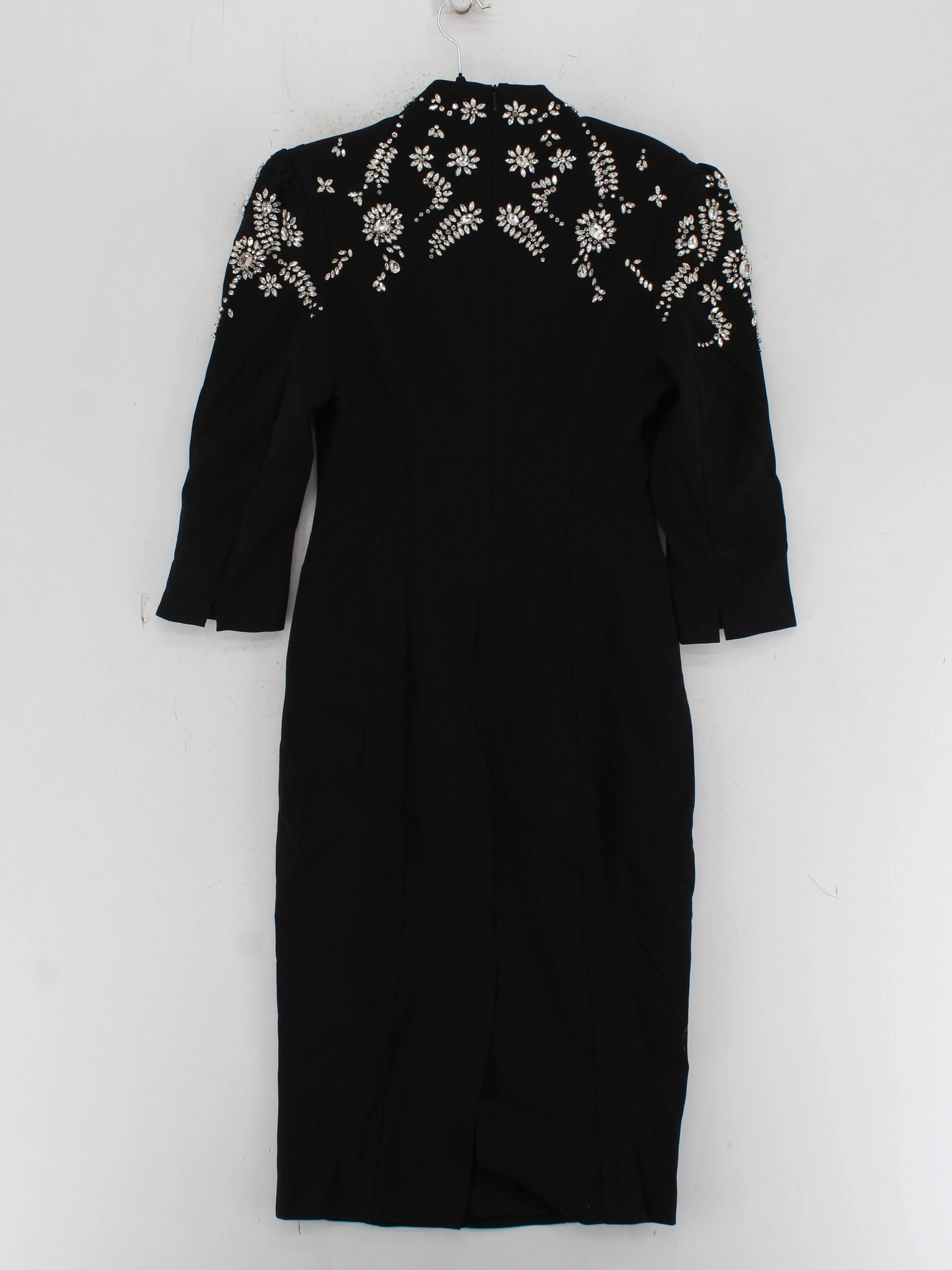 Karen Millen Bodycon Midi Dress UK10 in Black RRP £419 - Image 2