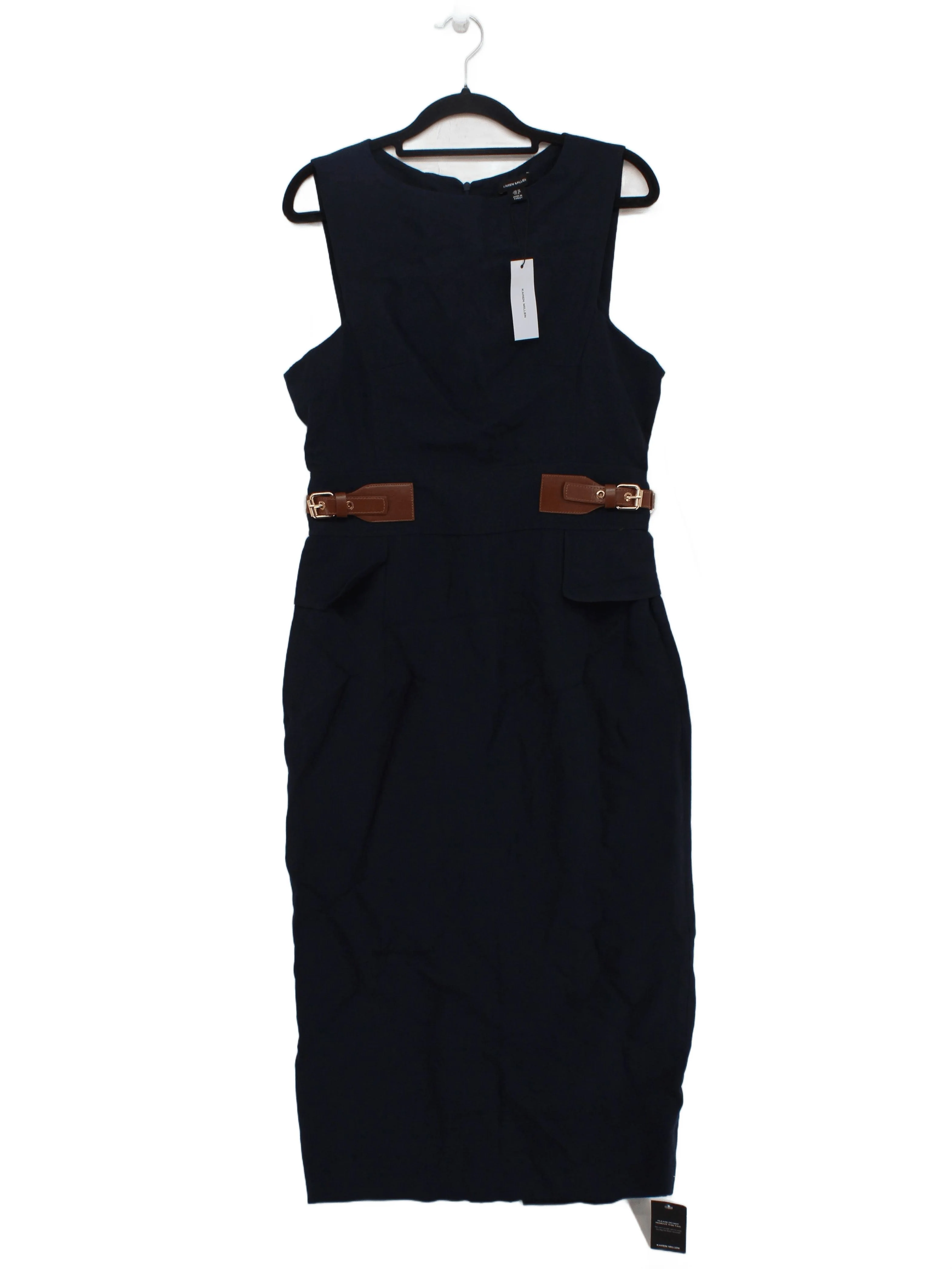 Karen Millen Bodycon Midi Dress UK10 in Blue RRP £199