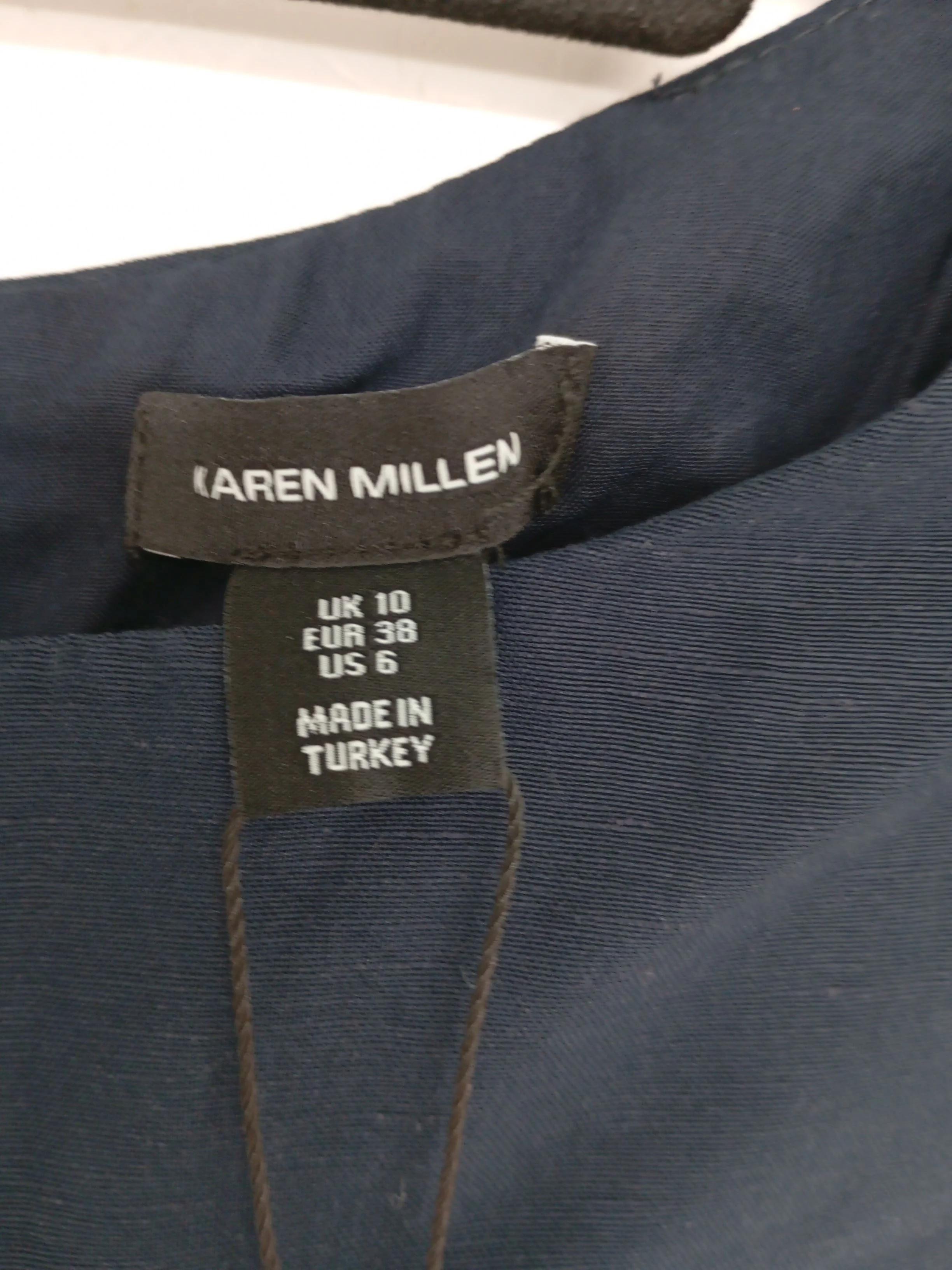 Karen Millen Bodycon Midi Dress UK10 in Blue RRP £199 - Image 6