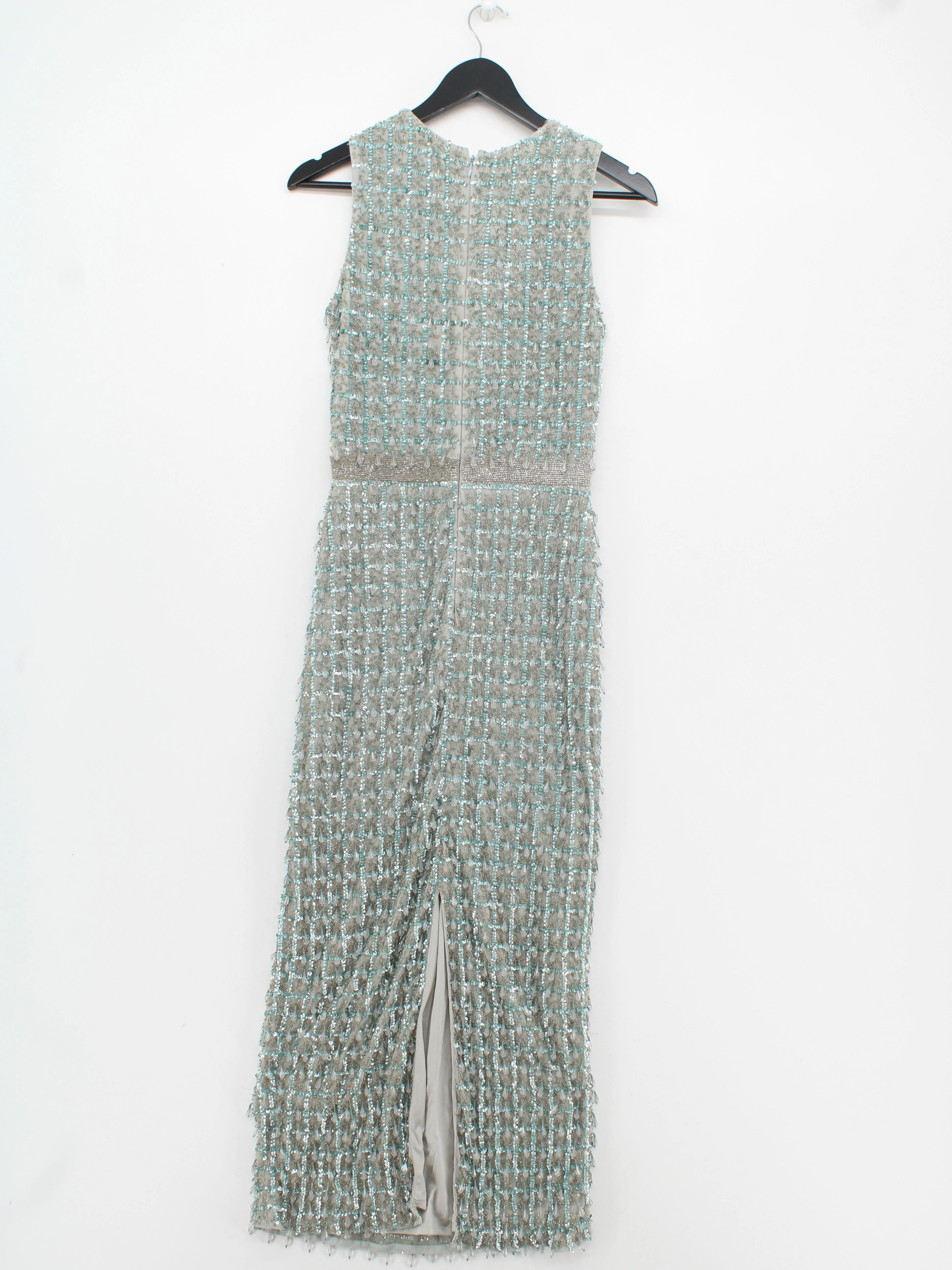 Karen Millen Bodycon Midi Dress UK10 in Blue RRP £349 - Image 2