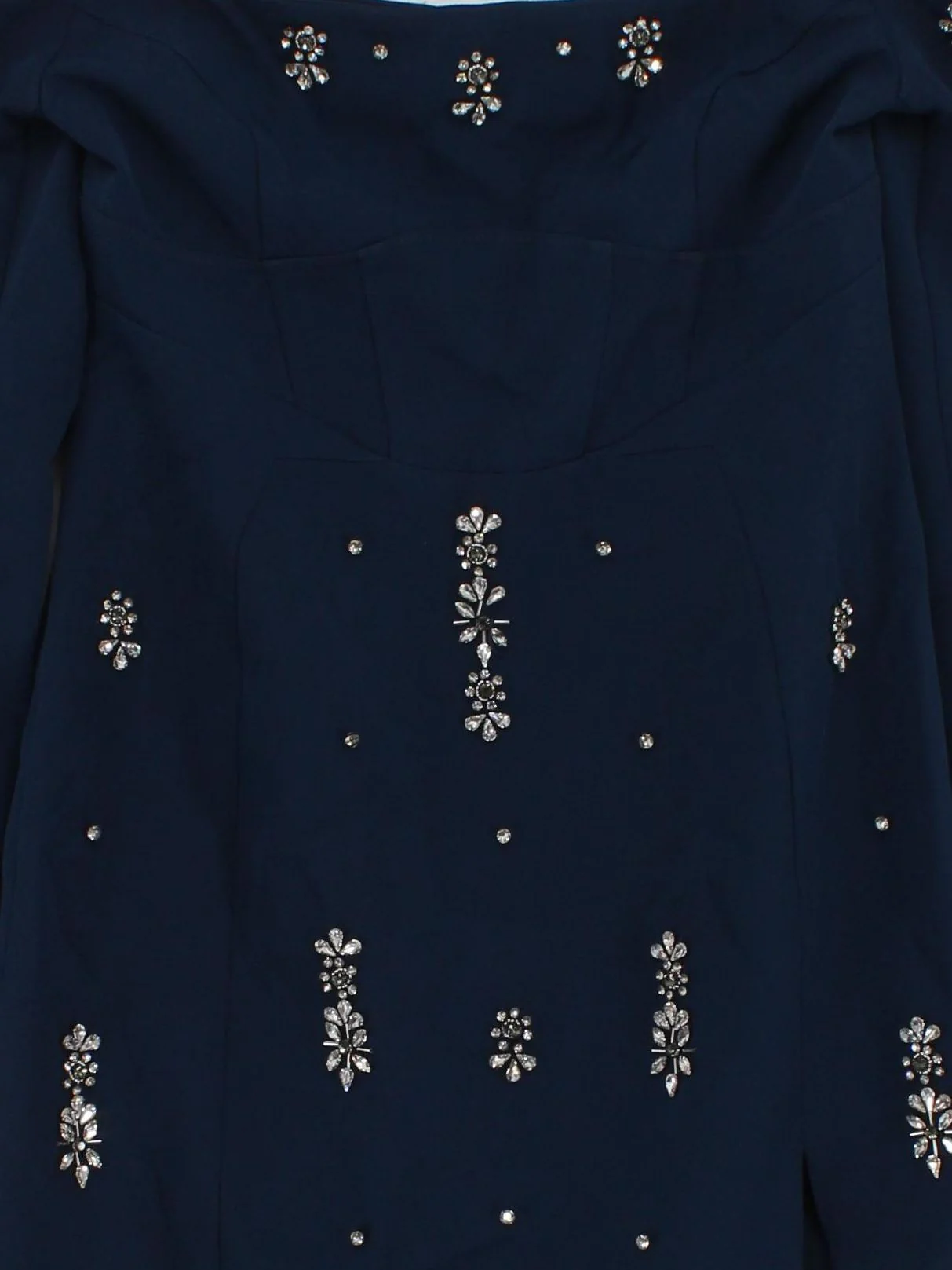 Karen Millen Bodycon Midi Dress UK10 in Blue RRP £379 - Image 3