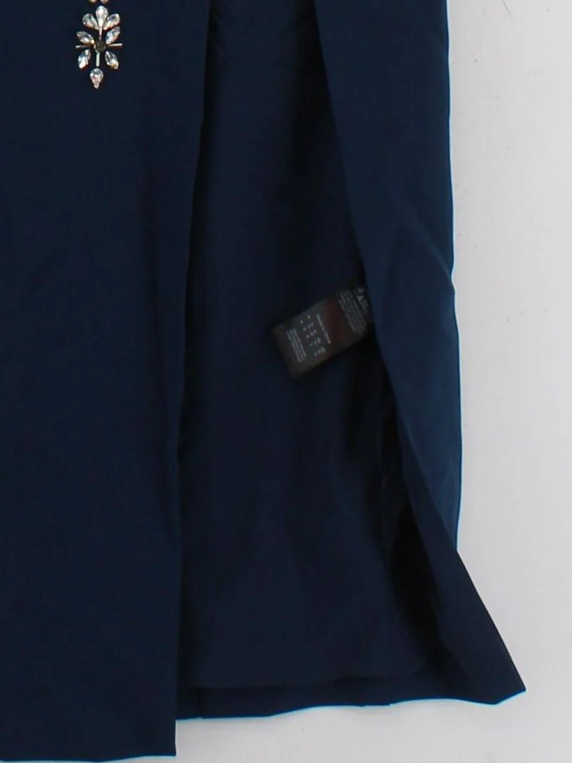 Karen Millen Bodycon Midi Dress UK10 in Blue RRP £379 - Image 4