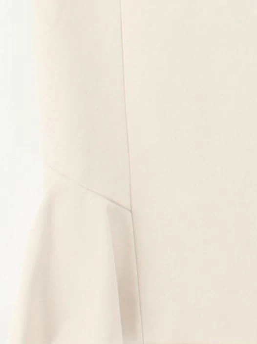 Karen Millen Bodycon Midi Dress UK10 in Cream - Image 4