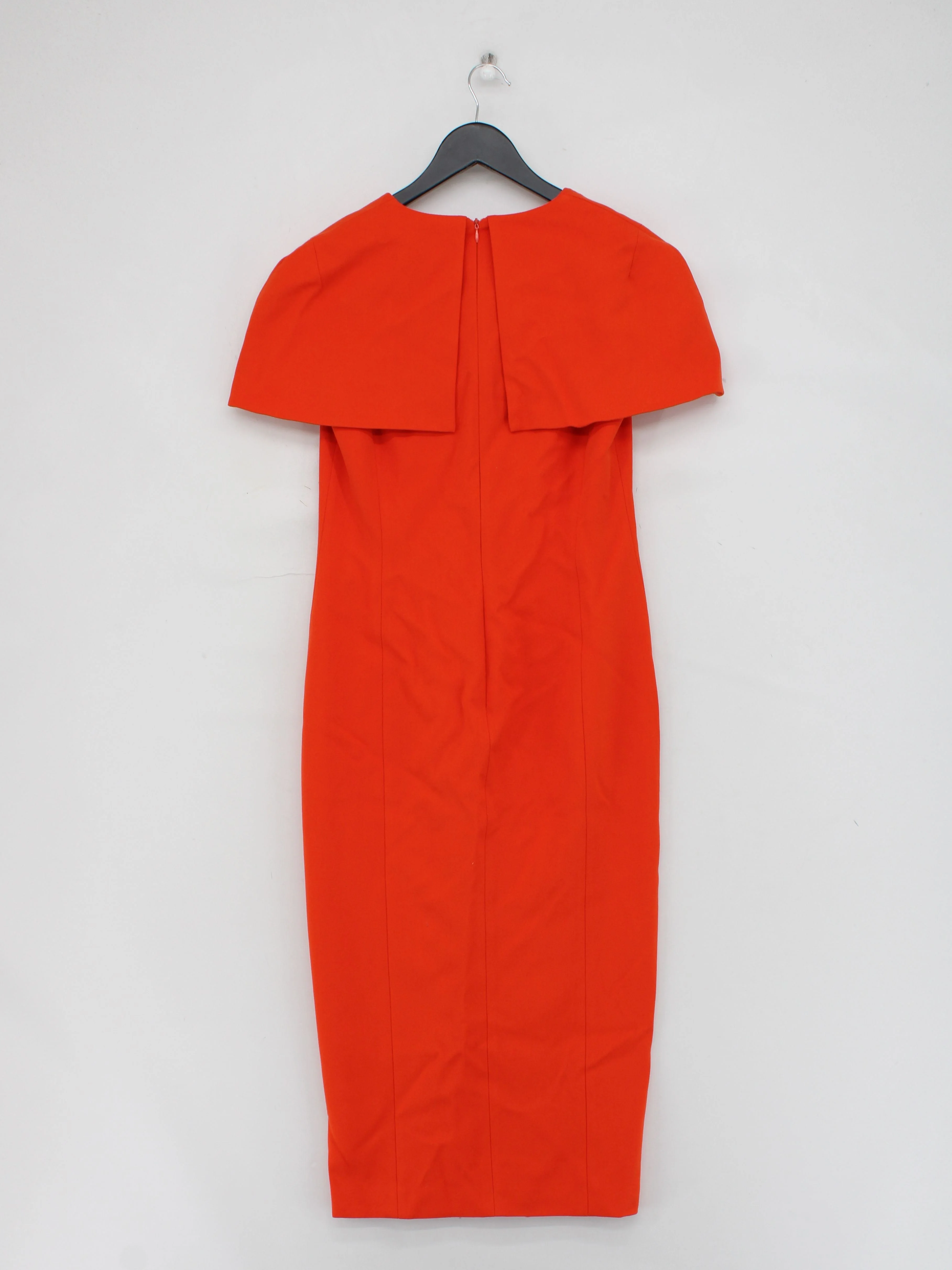 Karen Millen Bodycon Midi Dress UK10 in Orange RRP £199 - Image 3