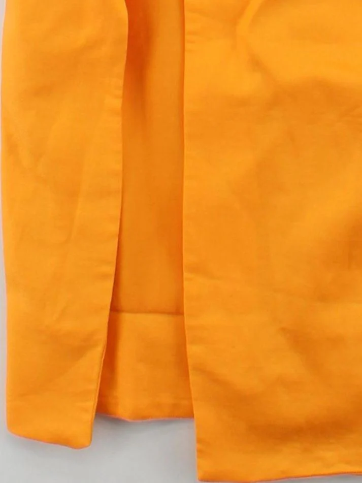 Karen Millen Bodycon Midi Dress UK10 in Orange RRP £219 - Image 4