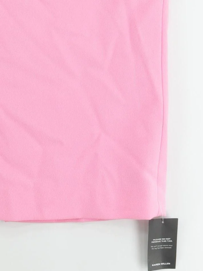Karen Millen Bodycon Midi Dress UK10 in Pink RRP £229 - Image 4