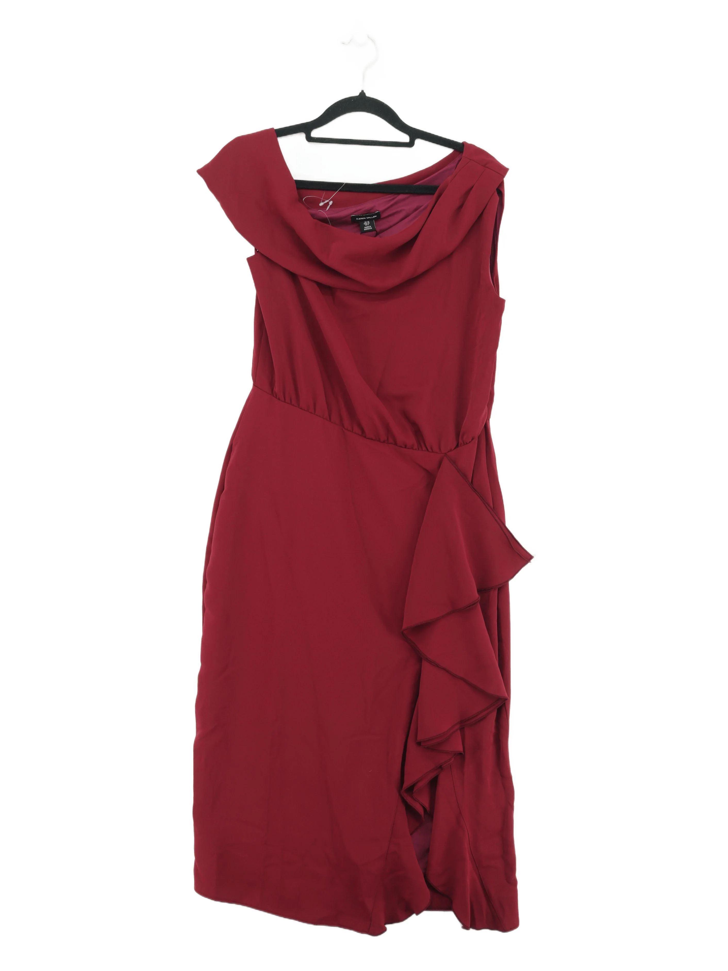 Karen Millen Bodycon Midi Dress UK10 in Red RRP £149 - Image 2