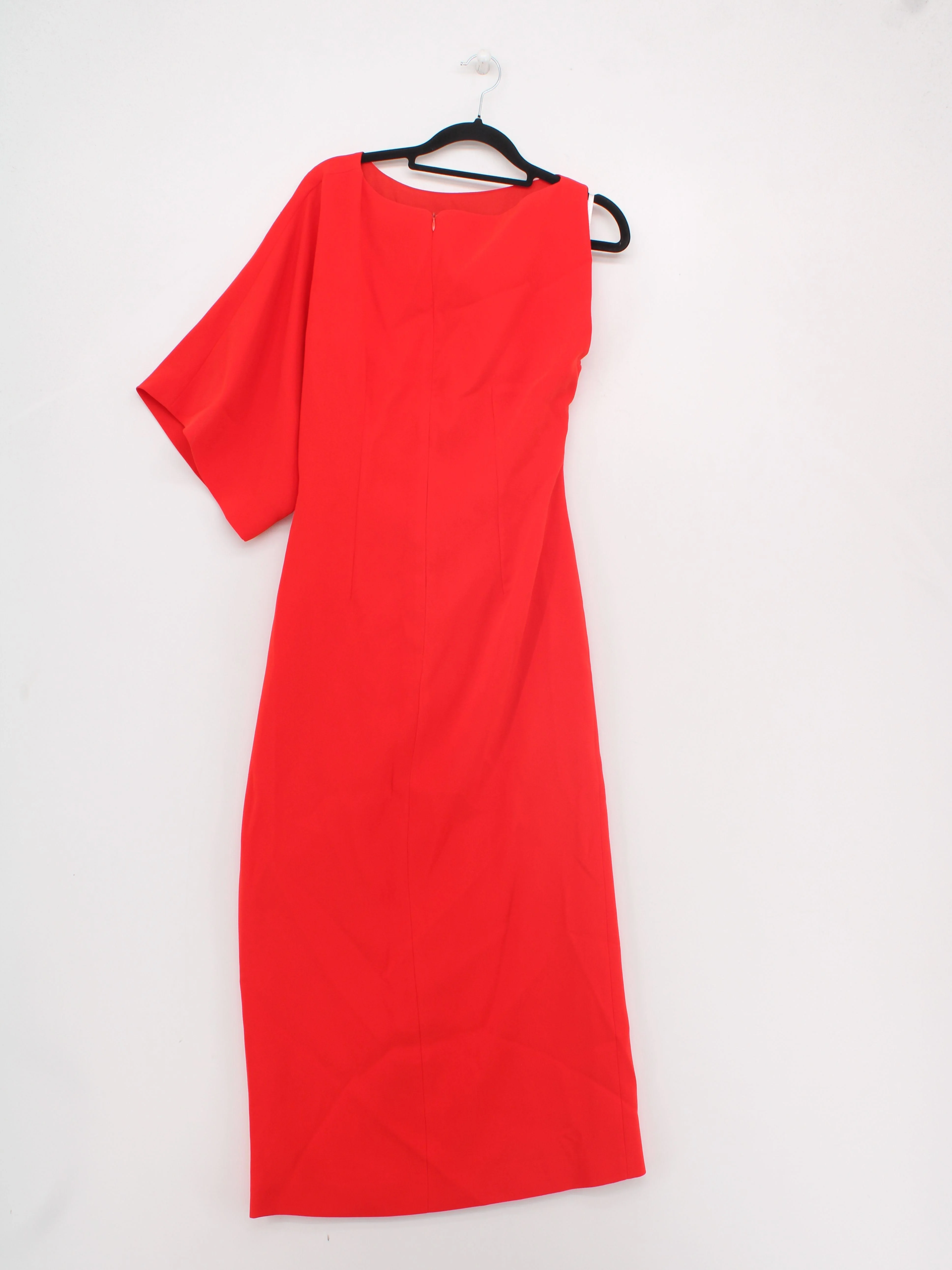 Karen Millen Bodycon Midi Dress UK10 in Red RRP £189 - Image 2