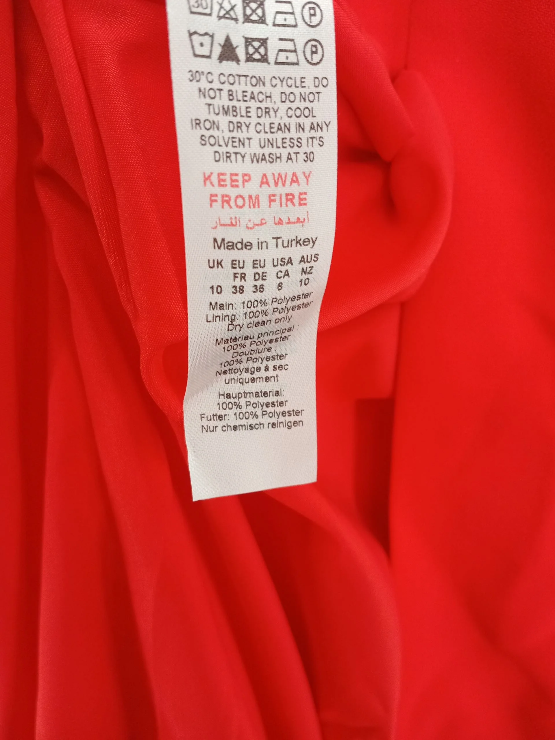 Karen Millen Bodycon Midi Dress UK10 in Red RRP £189 - Image 7