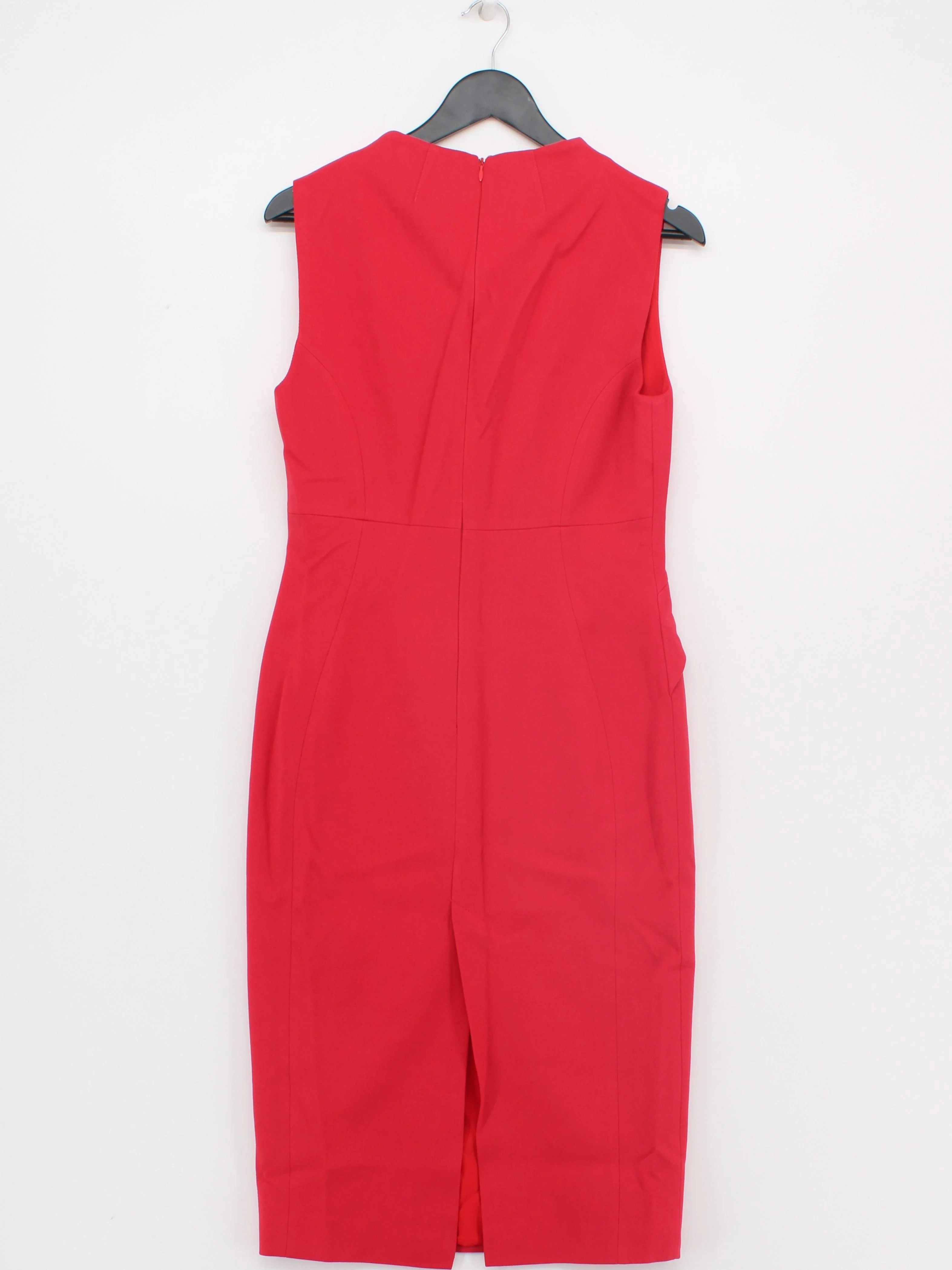 Karen Millen Bodycon Midi Dress UK10 in Red RRP £199 - Image 3