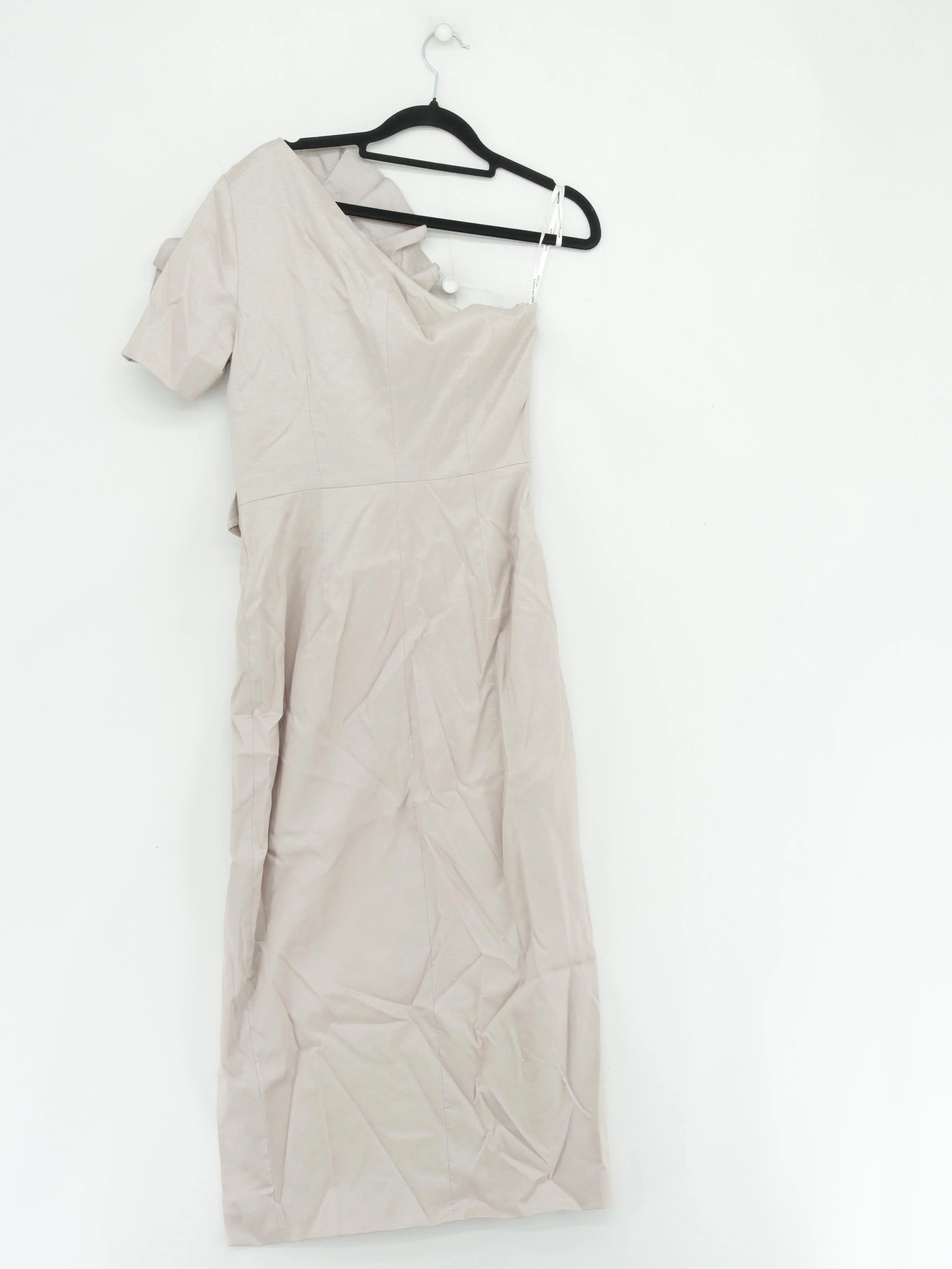 Karen Millen Bodycon Midi Dress UK10 in Tan RRP £209 - Image 2