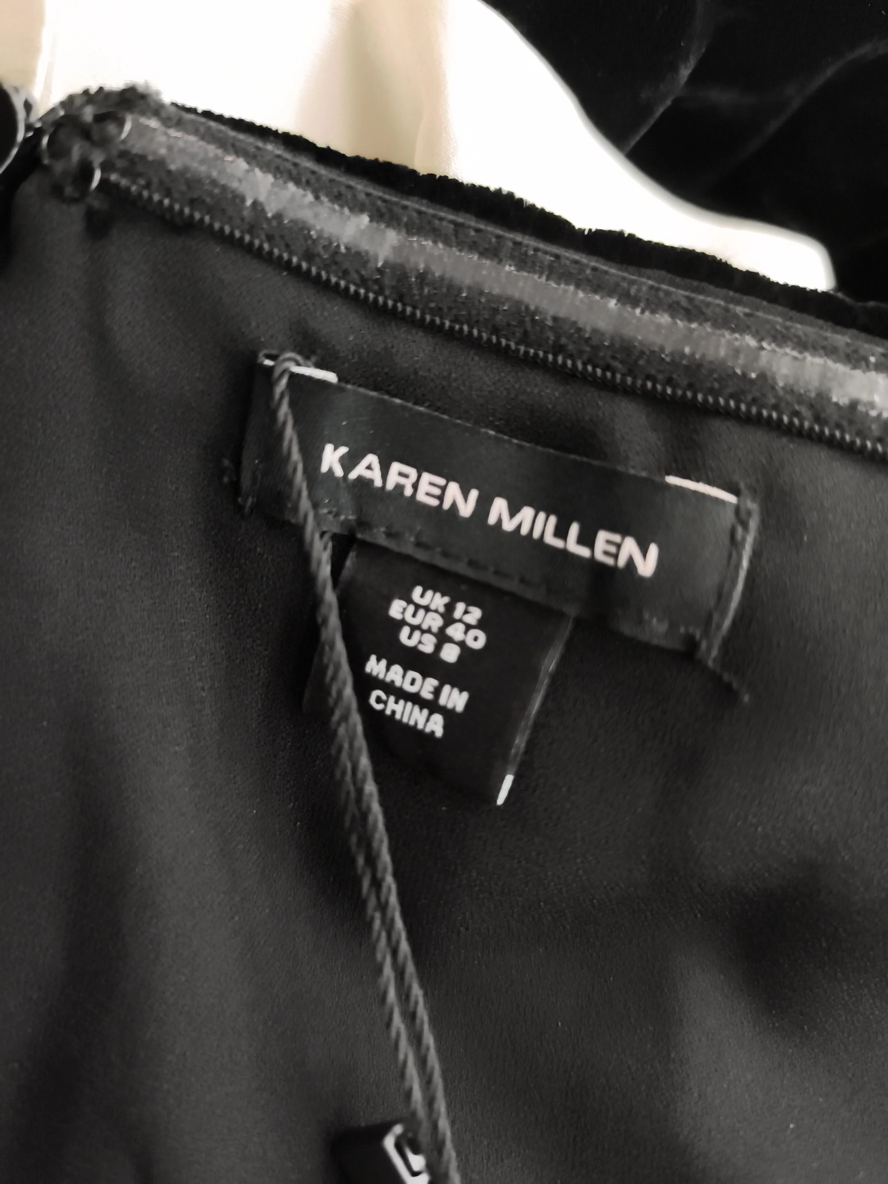 Karen Millen Bodycon Midi Dress UK12 in Black RRP £179 - Image 6