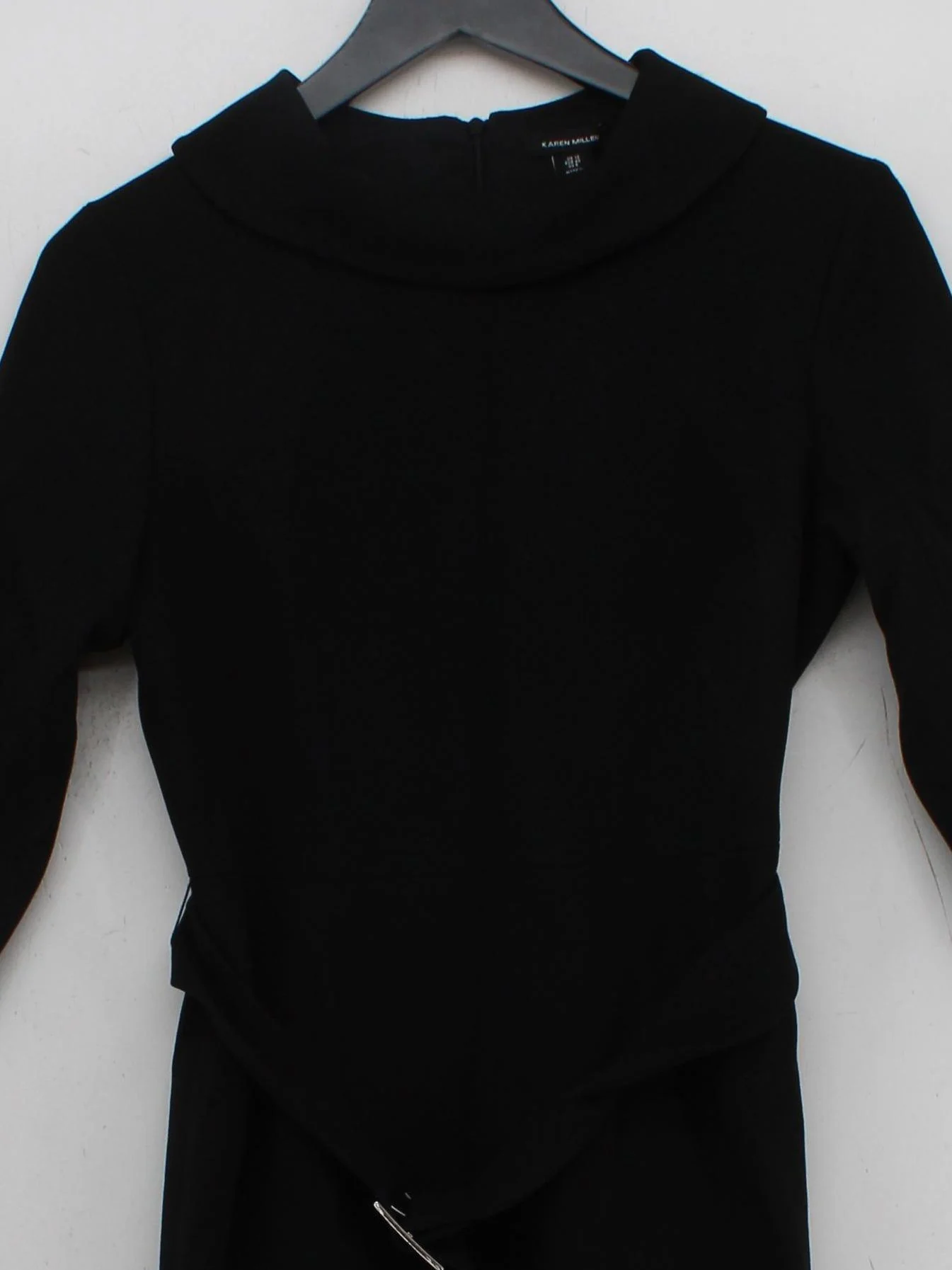 Karen Millen Bodycon Midi Dress UK12 in Black RRP £199 - Image 3