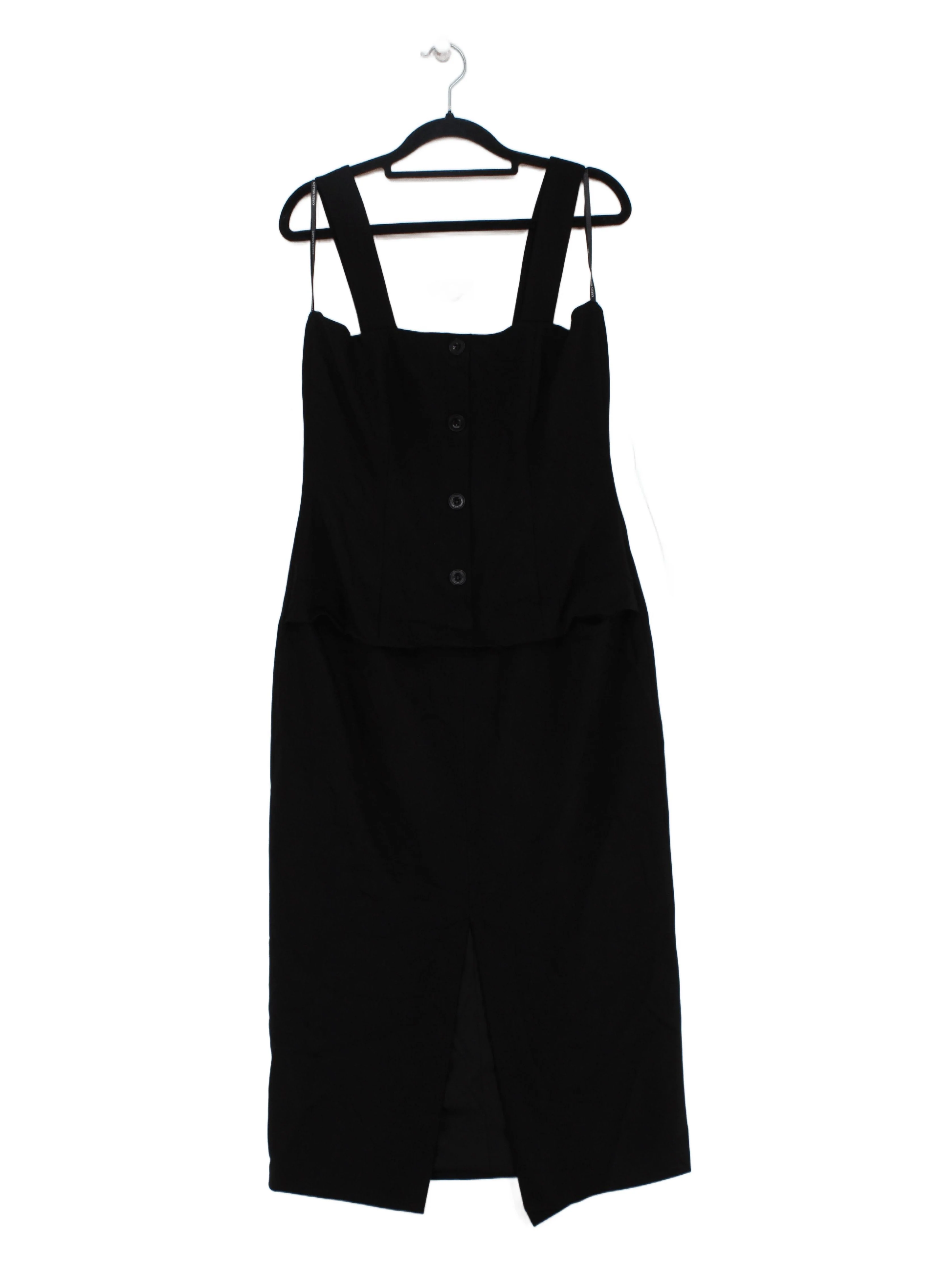 Karen Millen Bodycon Midi Dress UK12 in Black RRP £199