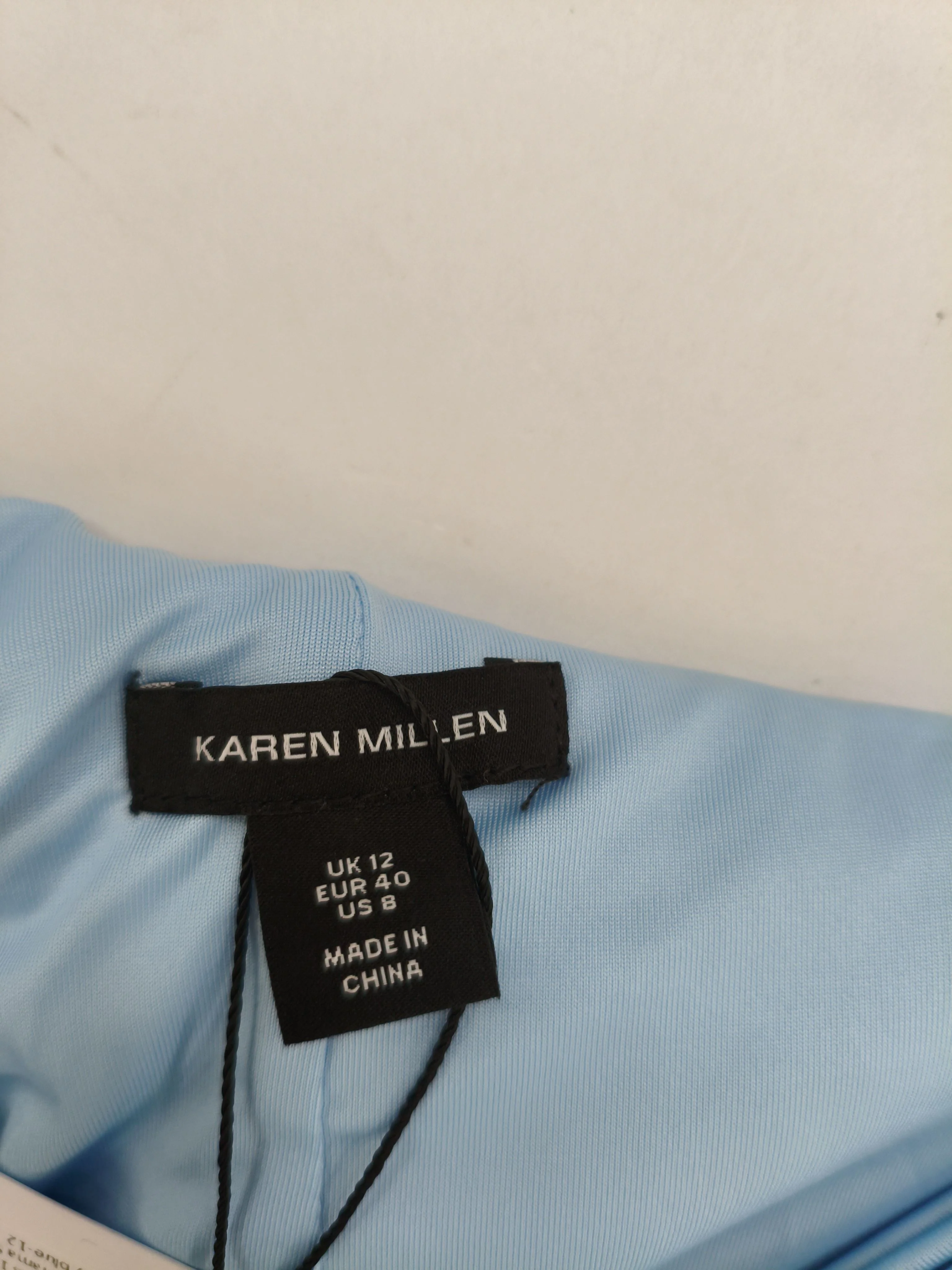 Karen Millen Bodycon Midi Dress UK12 in Blue RRP £149 - Image 7