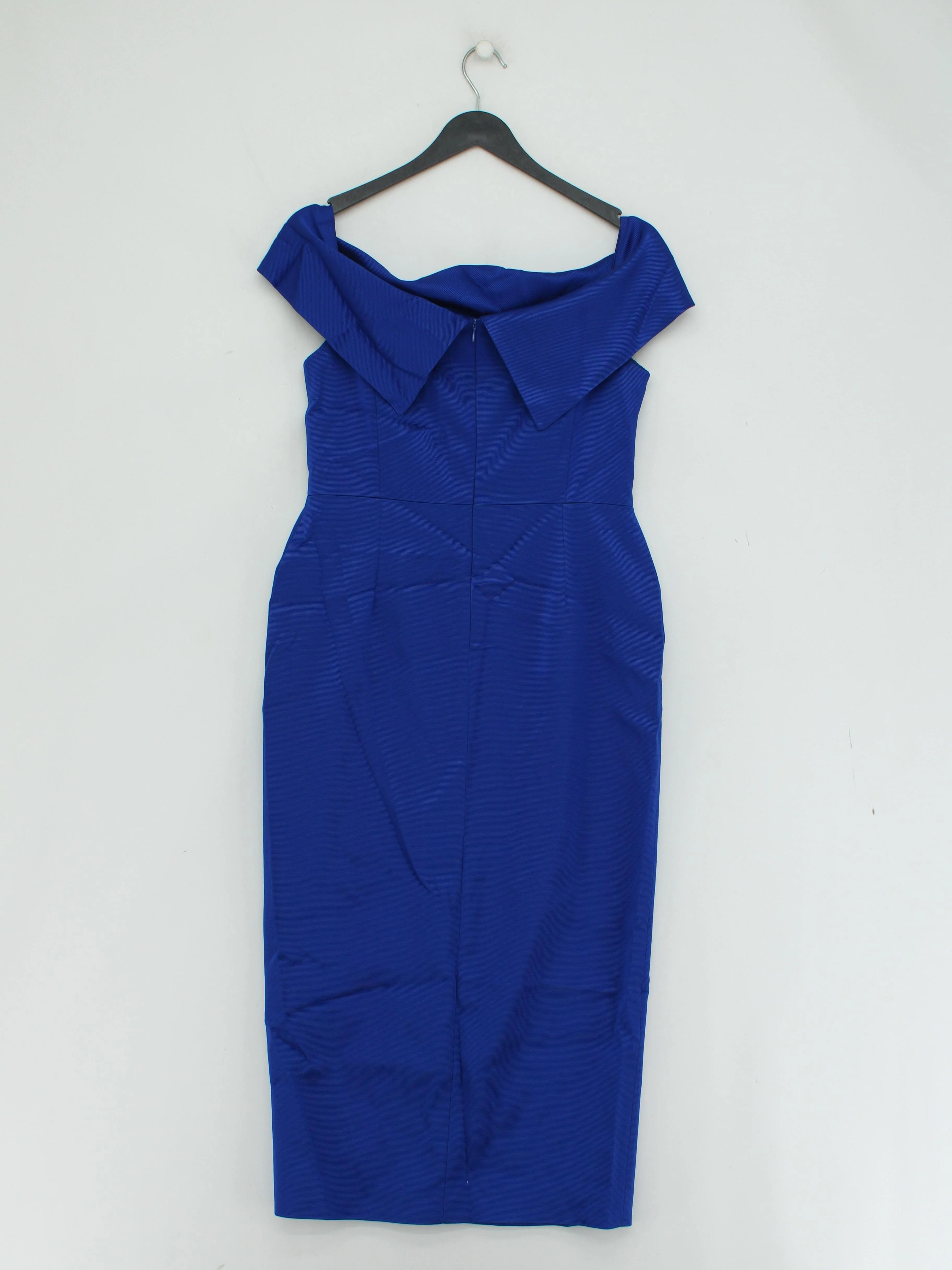Karen Millen Bodycon Midi Dress UK12 in Blue RRP £229 - Image 2