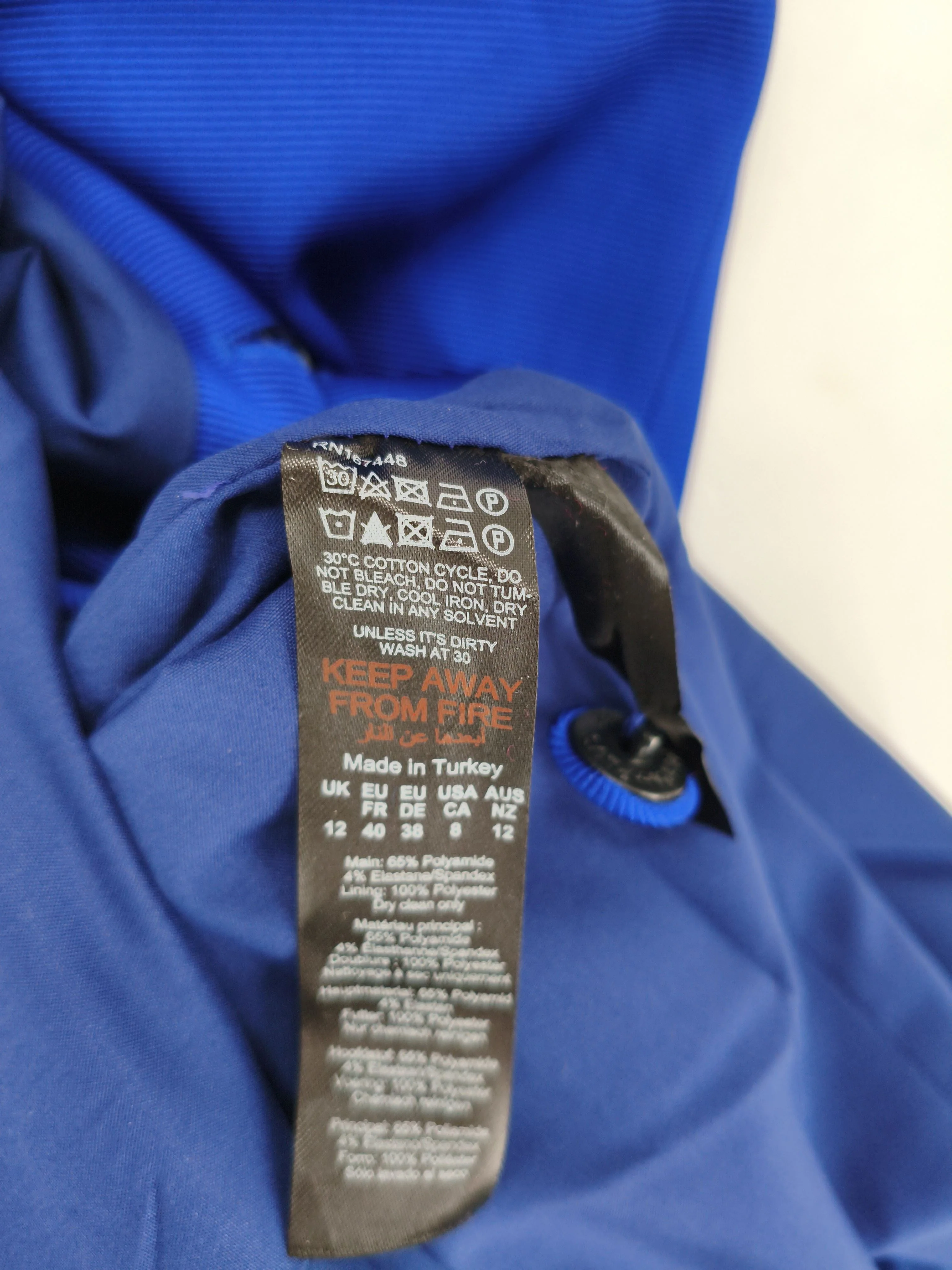 Karen Millen Bodycon Midi Dress UK12 in Blue RRP £229 - Image 6