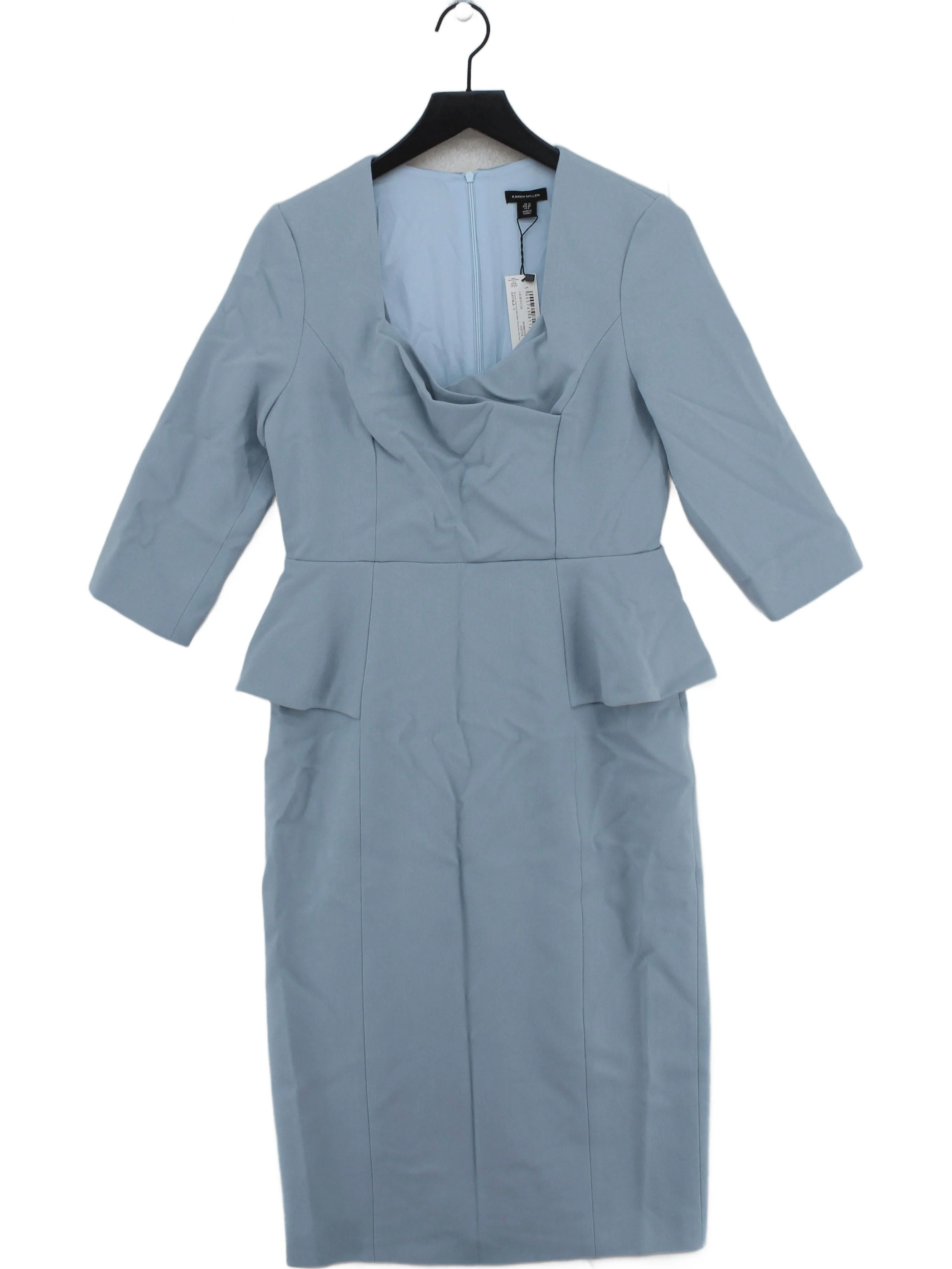Karen Millen Bodycon Midi Dress UK12 in Blue RRP £239