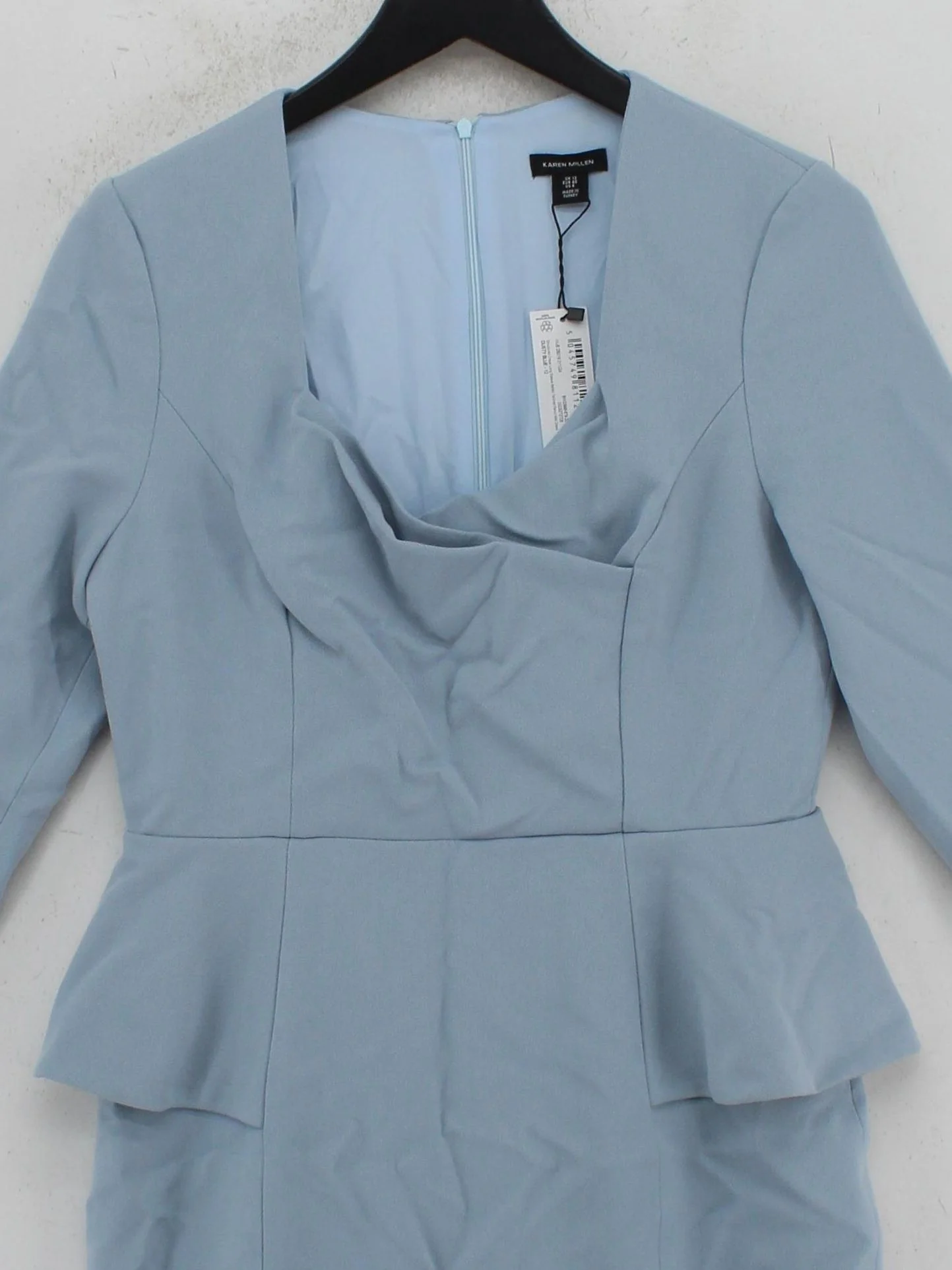 Karen Millen Bodycon Midi Dress UK12 in Blue RRP £239 - Image 3