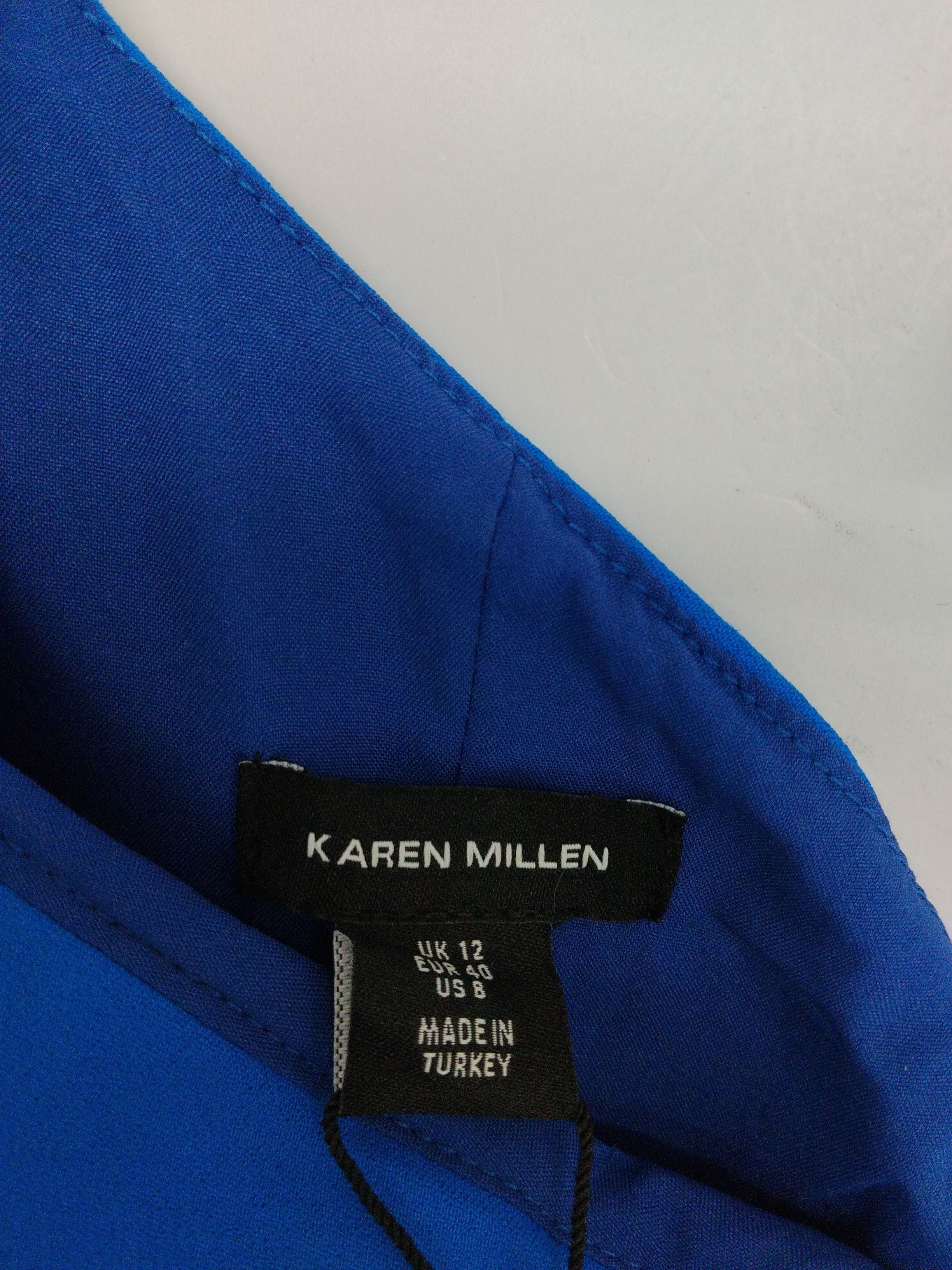 Karen Millen Bodycon Midi Dress UK12 in Blue RRP £249 - Image 6