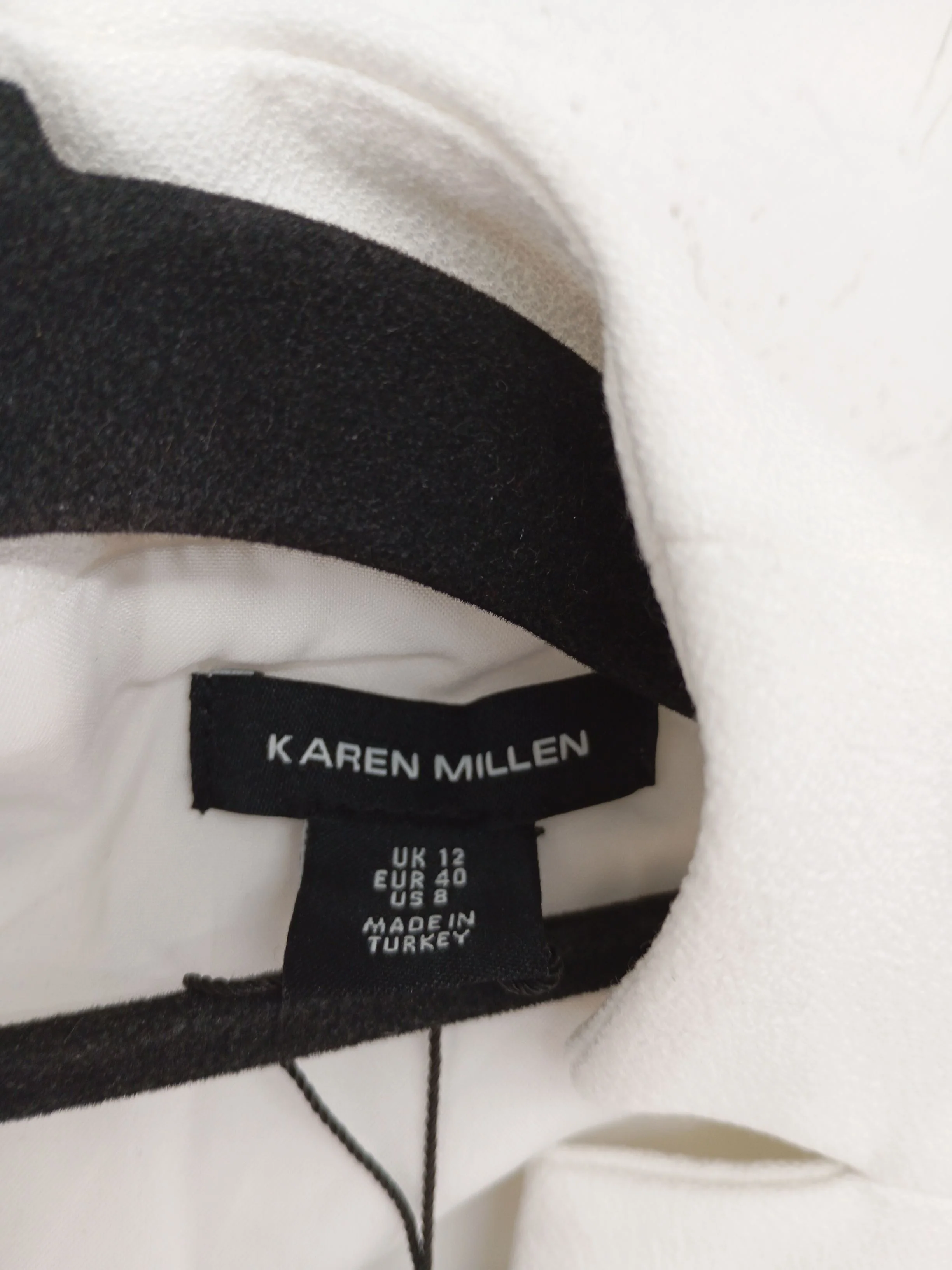 Karen Millen Bodycon Midi Dress UK12 in Cream RRP £199 - Image 6