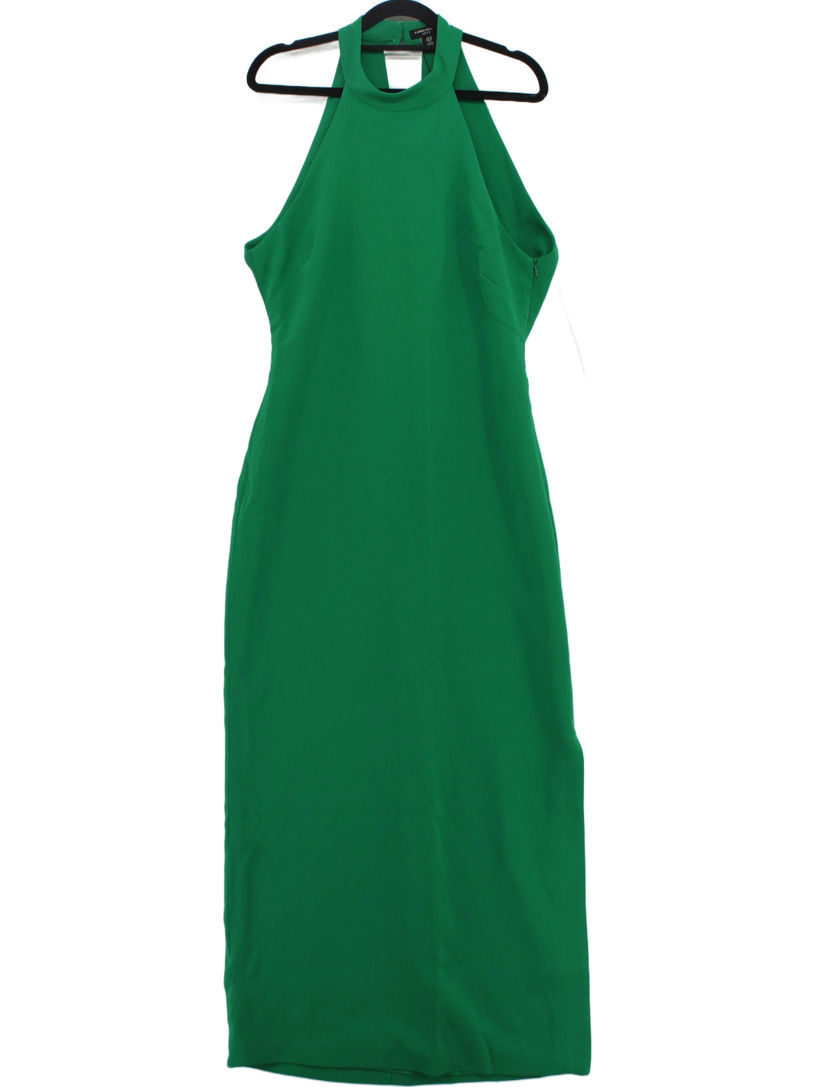 Karen Millen Bodycon Midi Dress UK12 in Green RRP £199