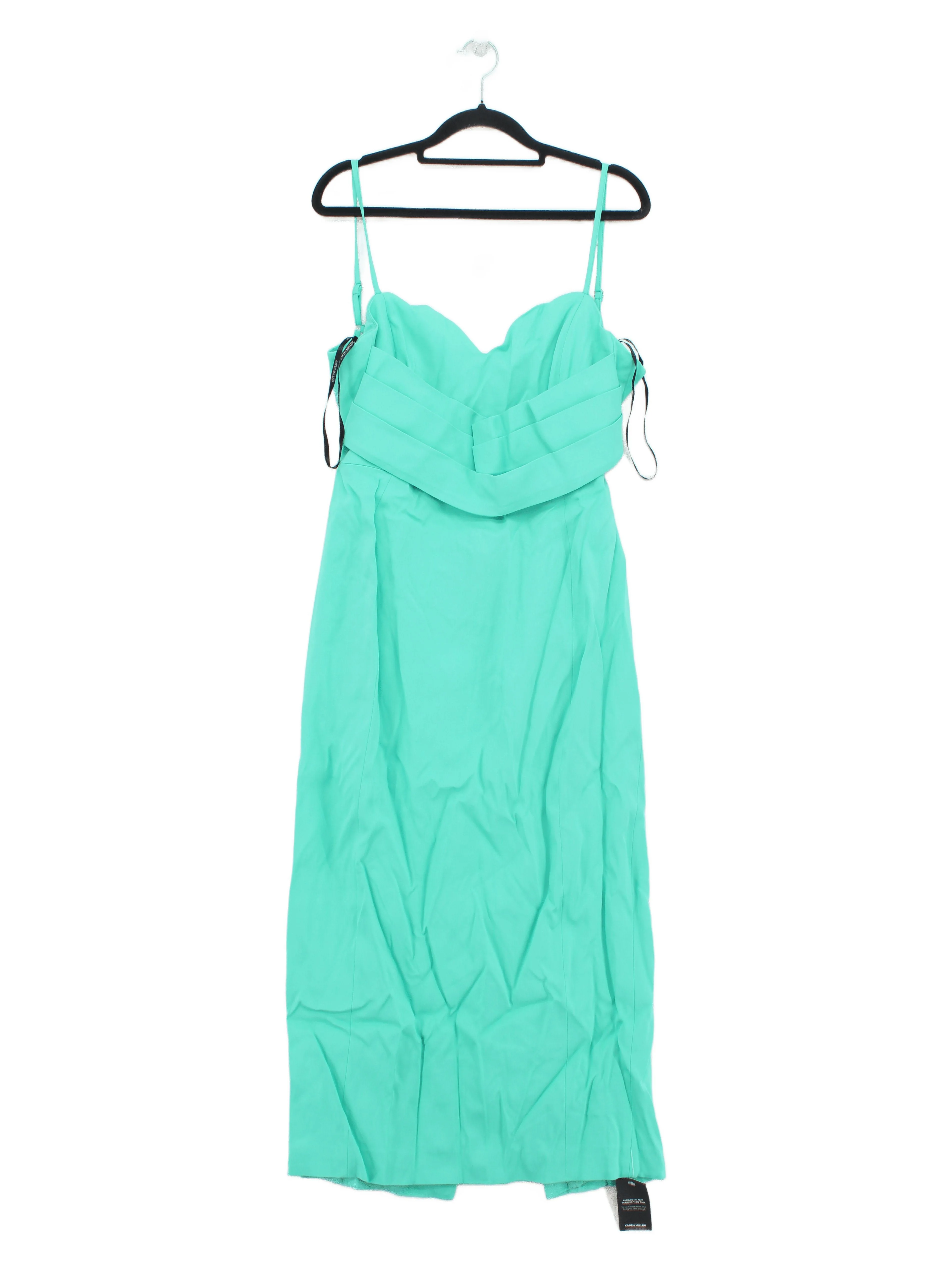 Karen Millen Bodycon Midi Dress UK12 in Green RRP £229 - Image 2