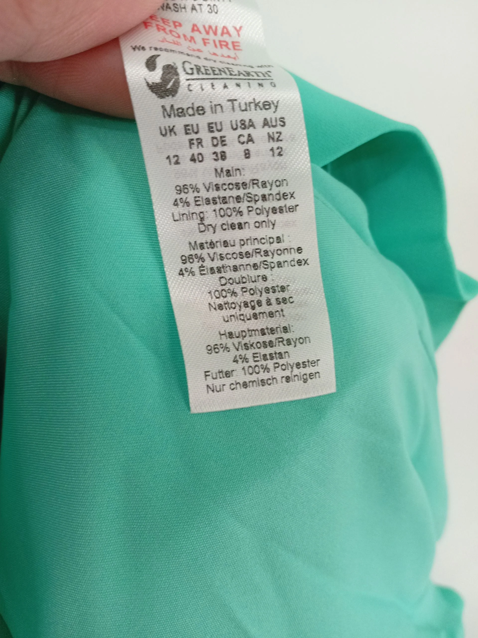 Karen Millen Bodycon Midi Dress UK12 in Green RRP £229 - Image 8