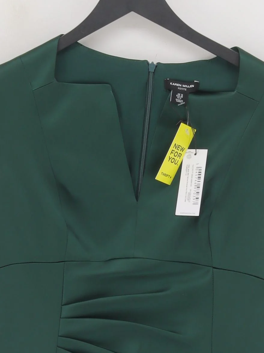 Karen Millen Bodycon Midi Dress UK12 in Green RRP £229 - Image 3