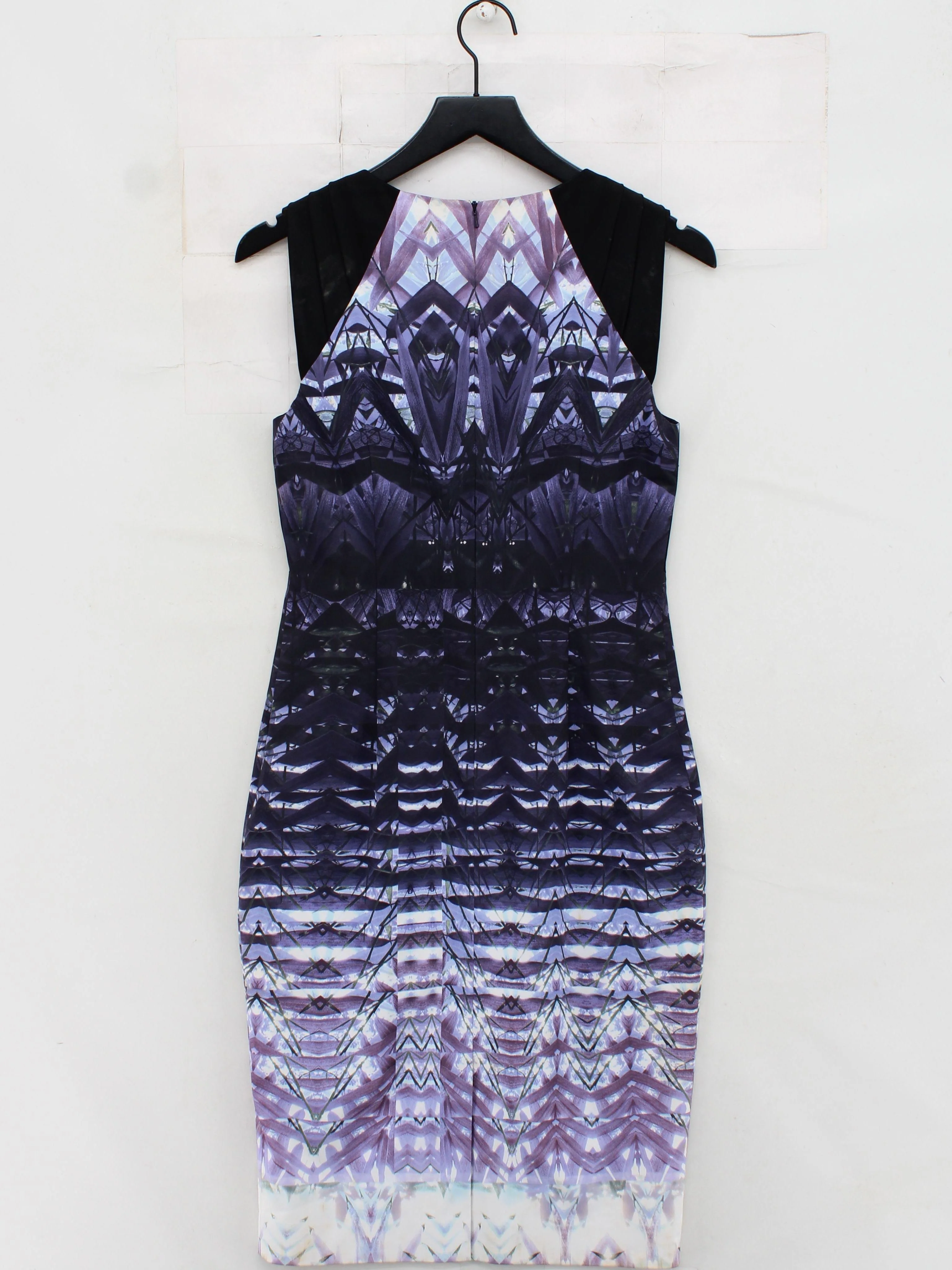 Karen Millen Bodycon Midi Dress UK12 in Multi - Image 2