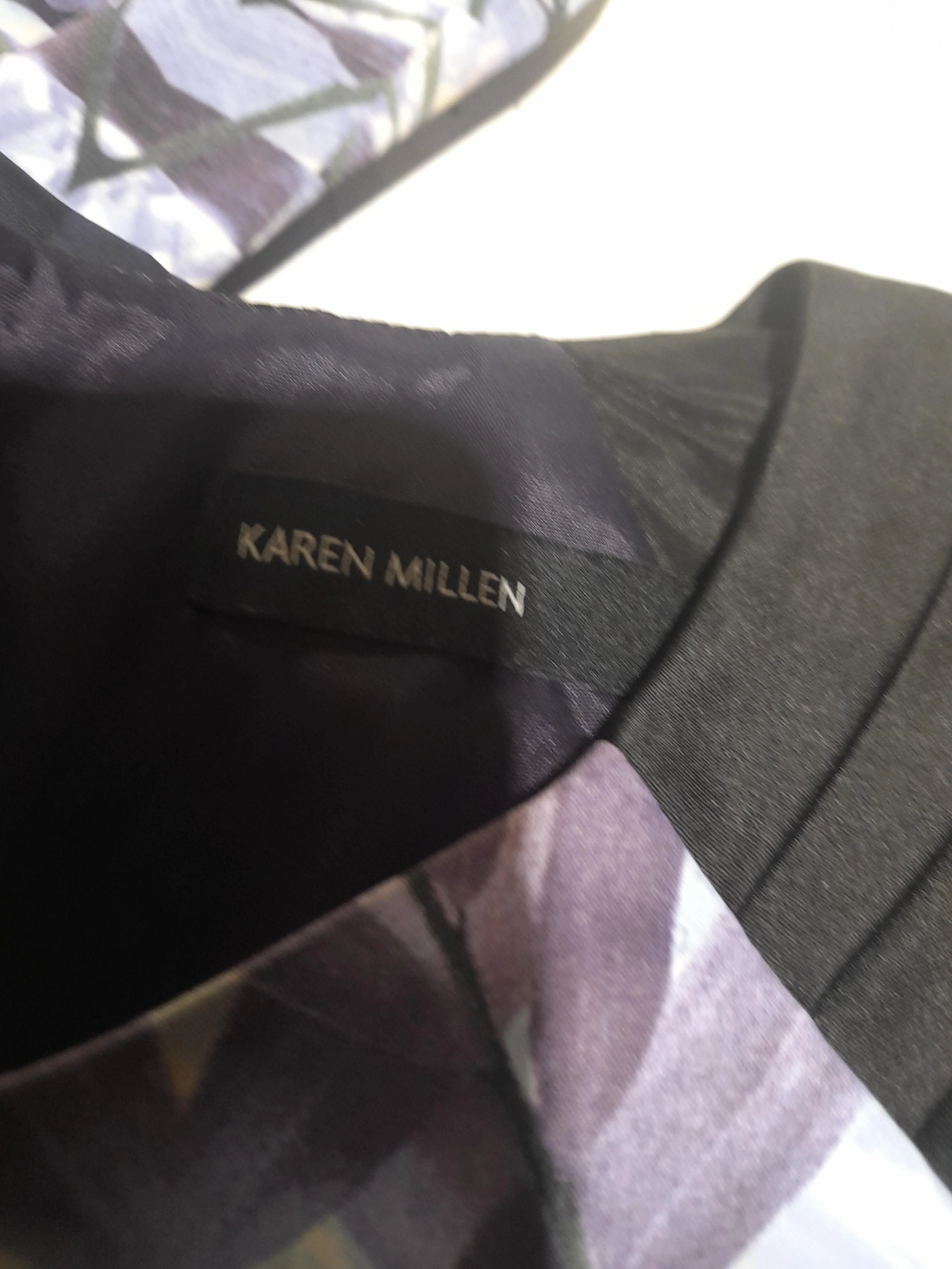Karen Millen Bodycon Midi Dress UK12 in Multi - Image 6