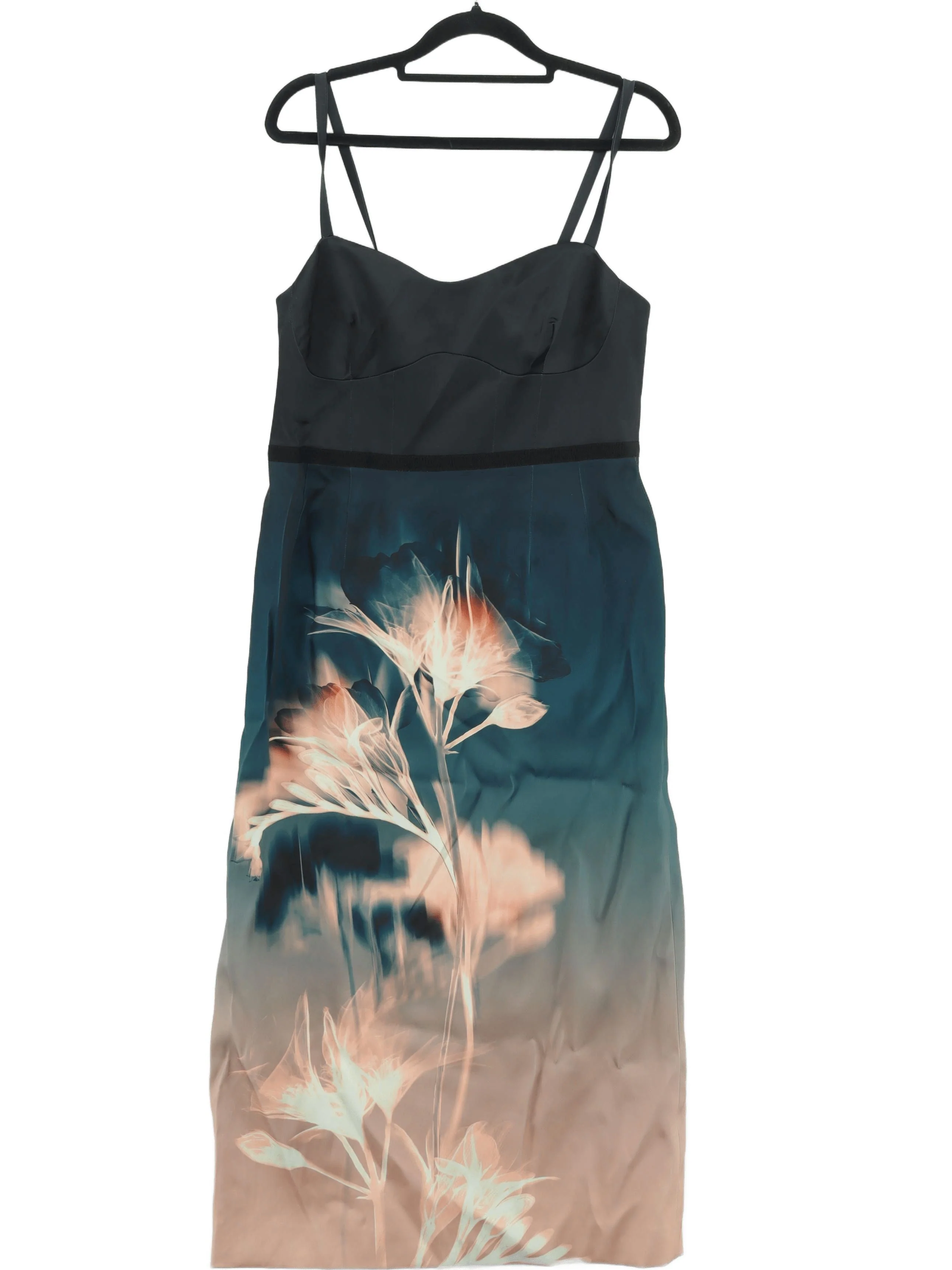 Karen Millen Bodycon Midi Dress UK12 in Multi RRP £249
