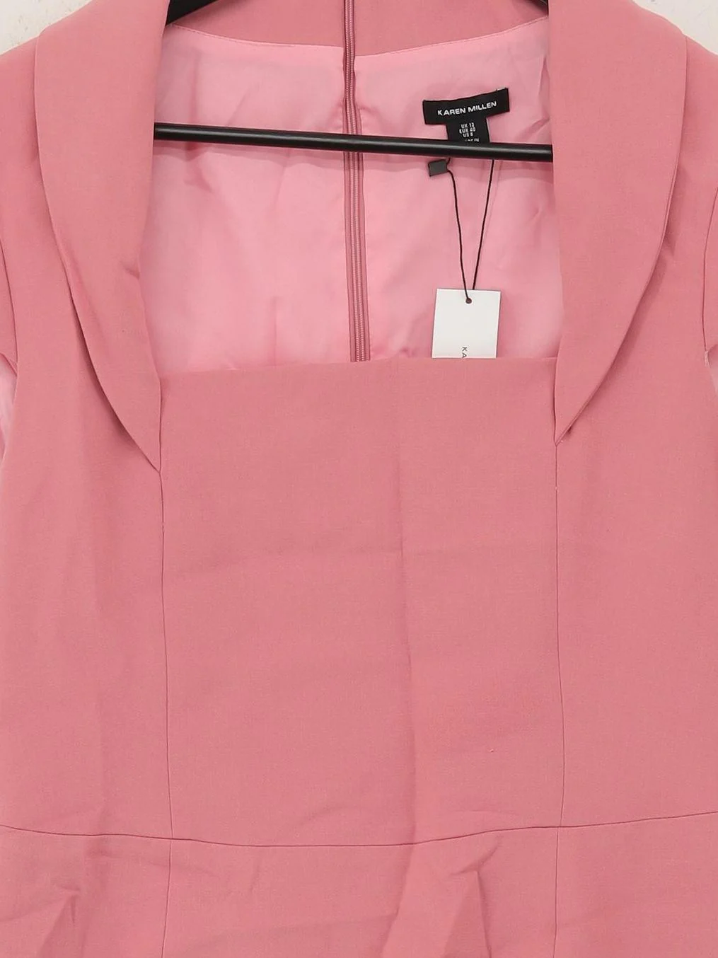Karen Millen Bodycon Midi Dress UK12 in Pink RRP £219 - Image 3