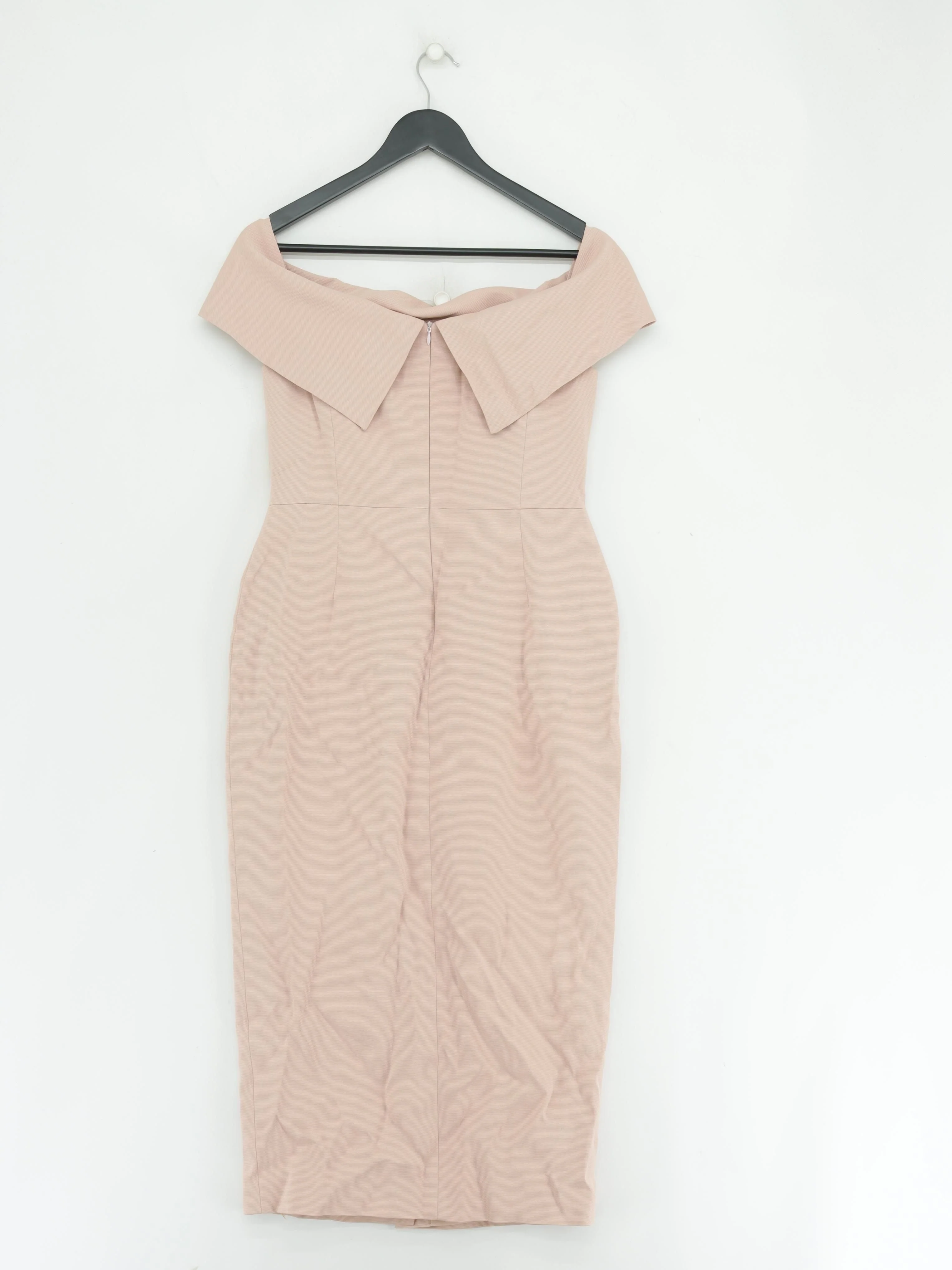 Karen Millen Bodycon Midi Dress UK12 in Pink RRP £229 - Image 2
