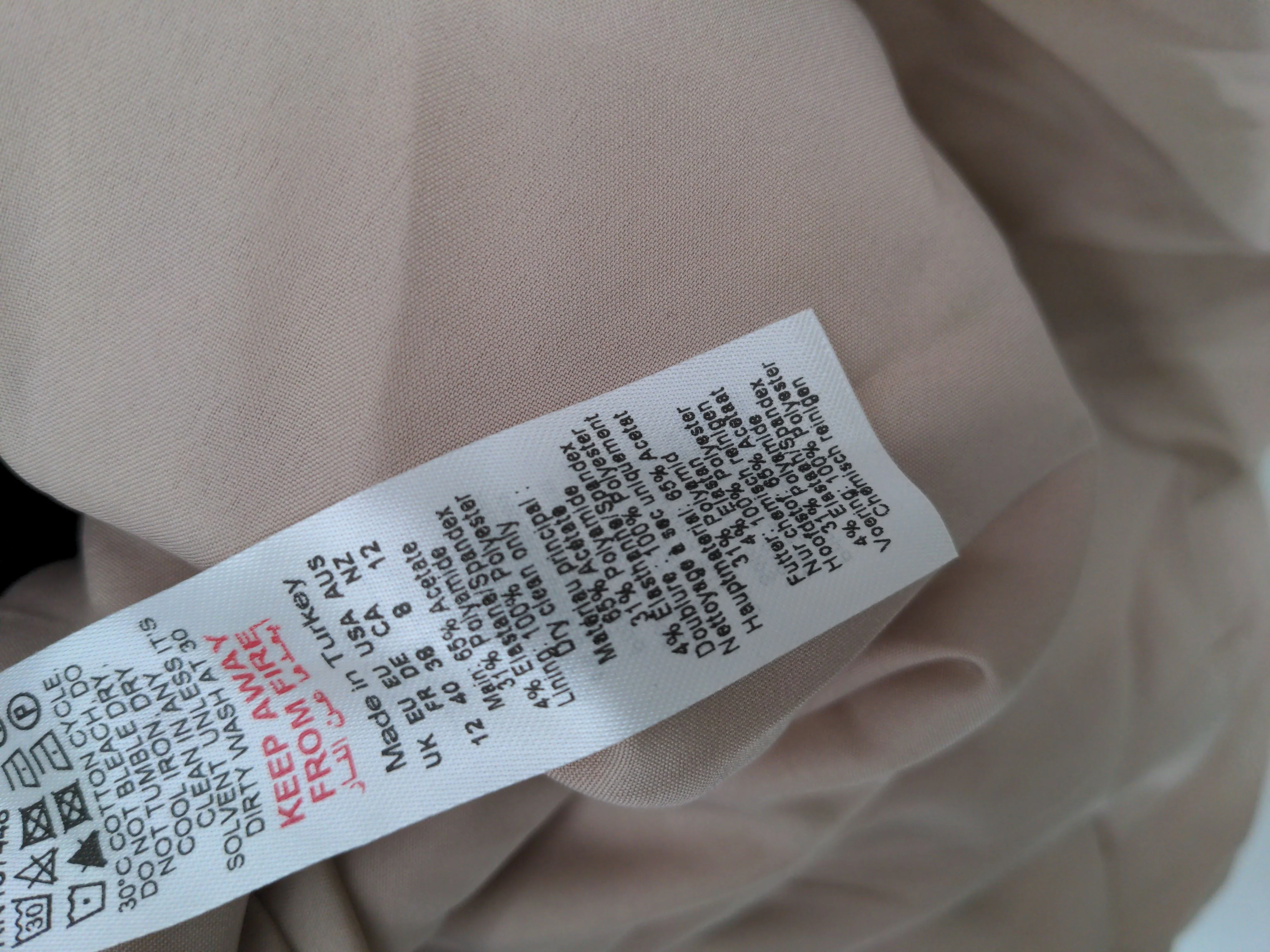 Karen Millen Bodycon Midi Dress UK12 in Pink RRP £229 - Image 6
