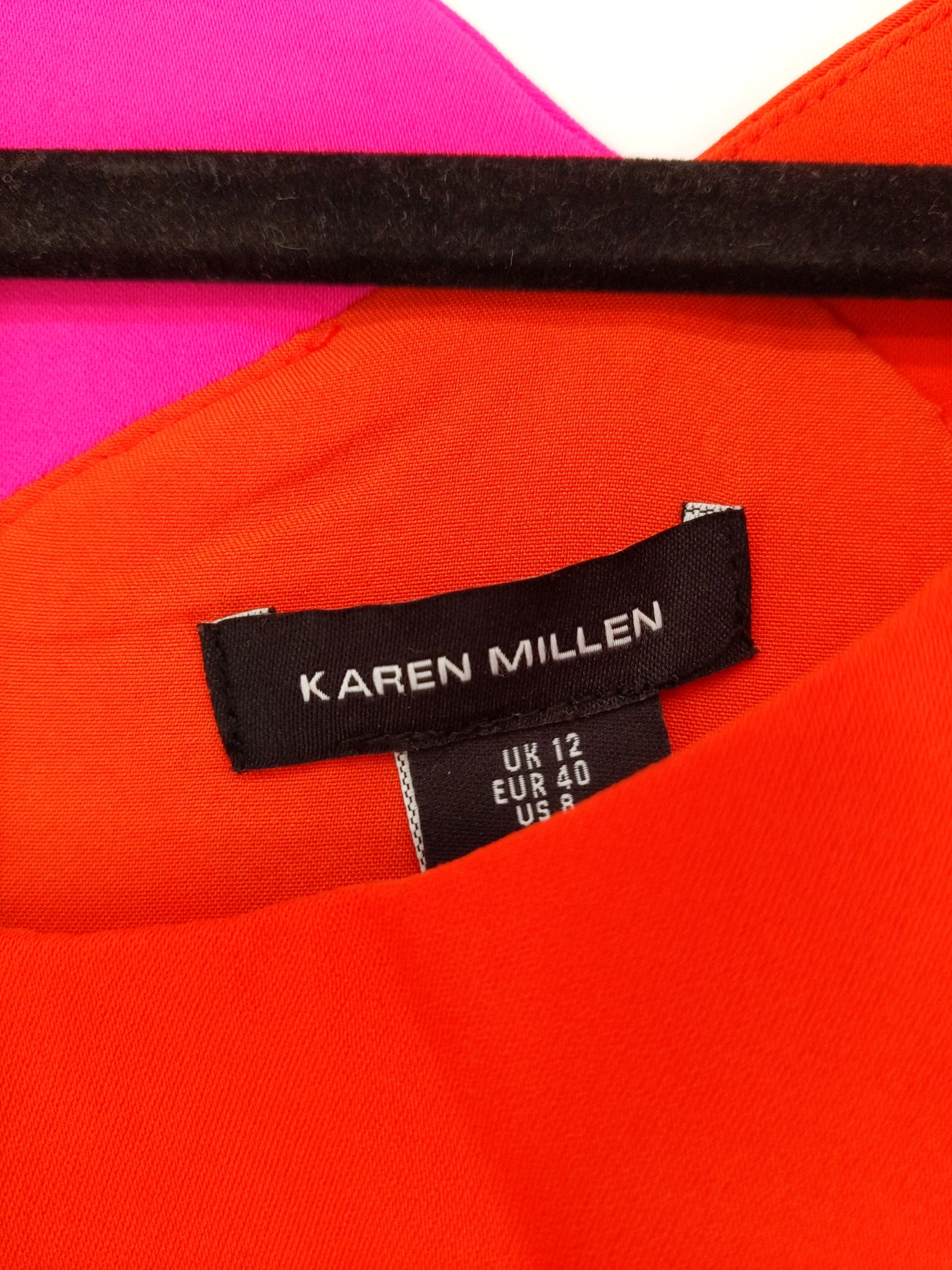 Karen Millen Bodycon Midi Dress UK12 in Red RRP £169 - Image 6