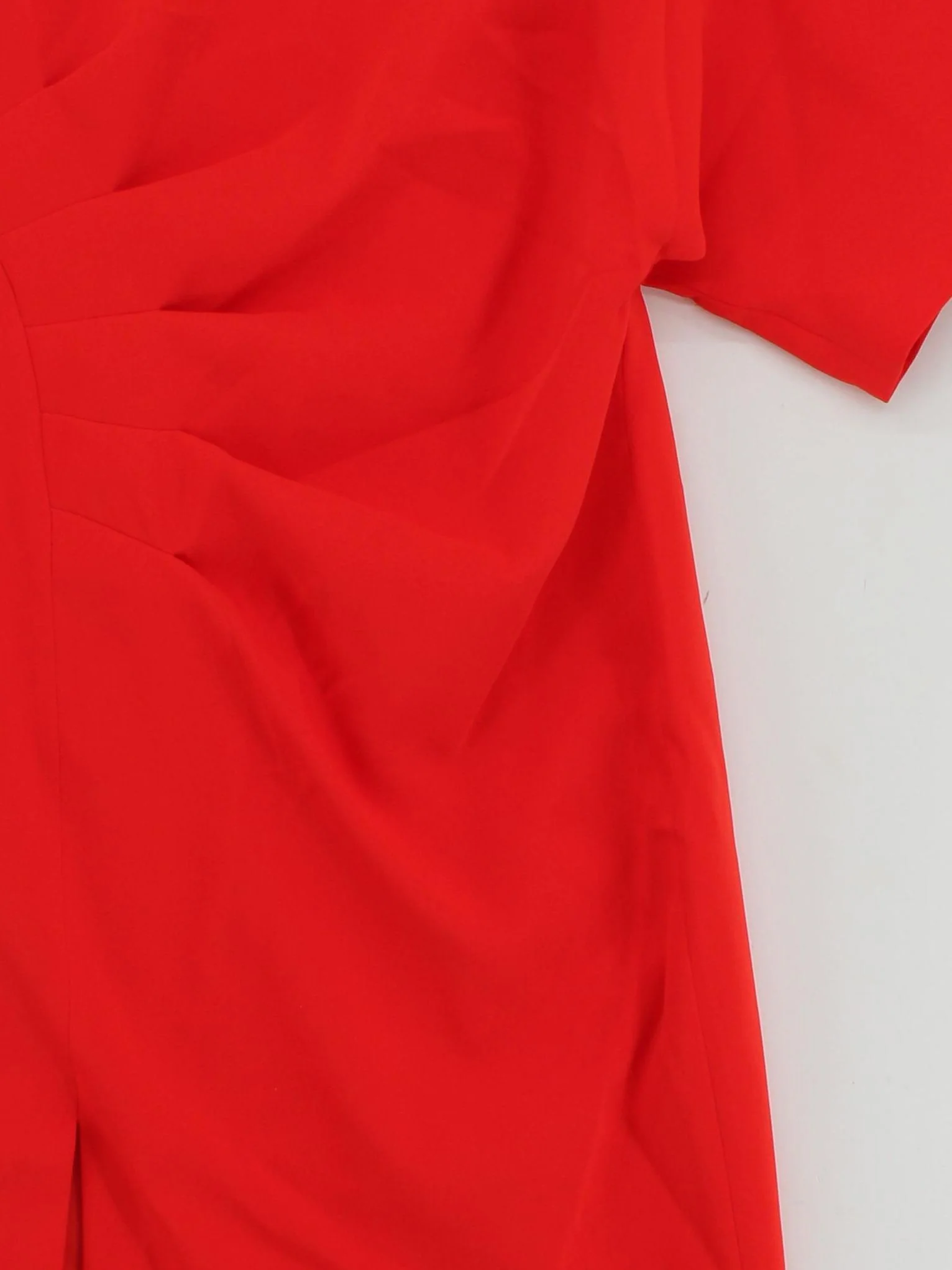 Karen Millen Bodycon Midi Dress UK12 in Red RRP £189 - Image 3