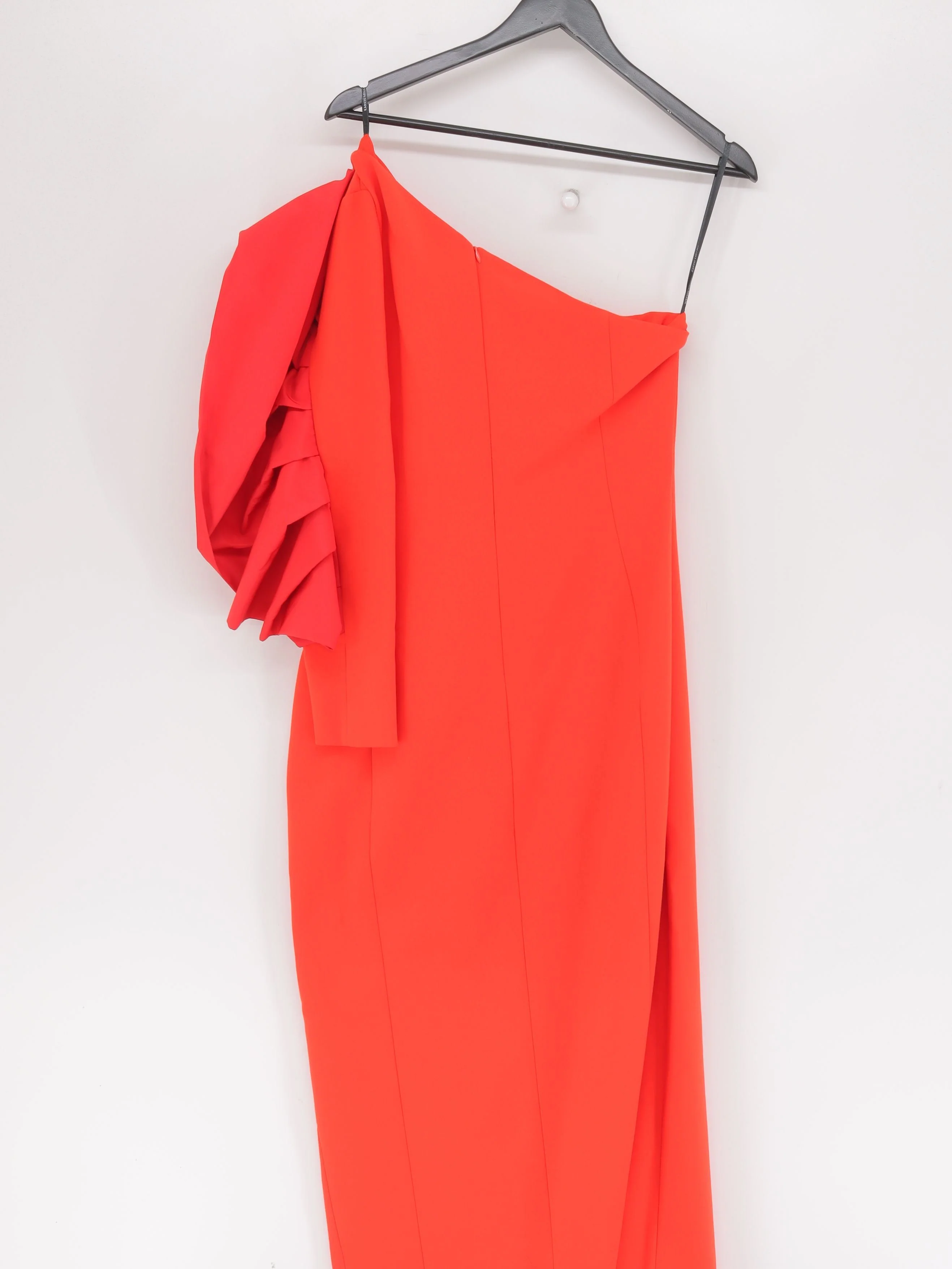 Karen Millen Bodycon Midi Dress UK12 in Red RRP £229 - Image 2