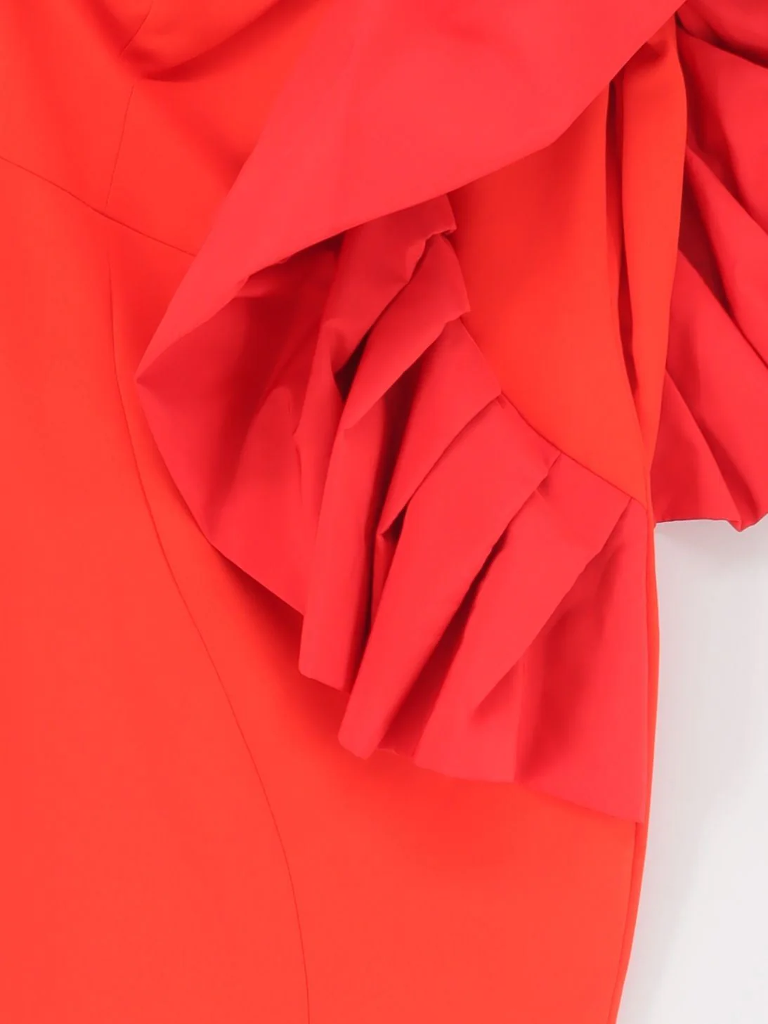 Karen Millen Bodycon Midi Dress UK12 in Red RRP £229 - Image 3
