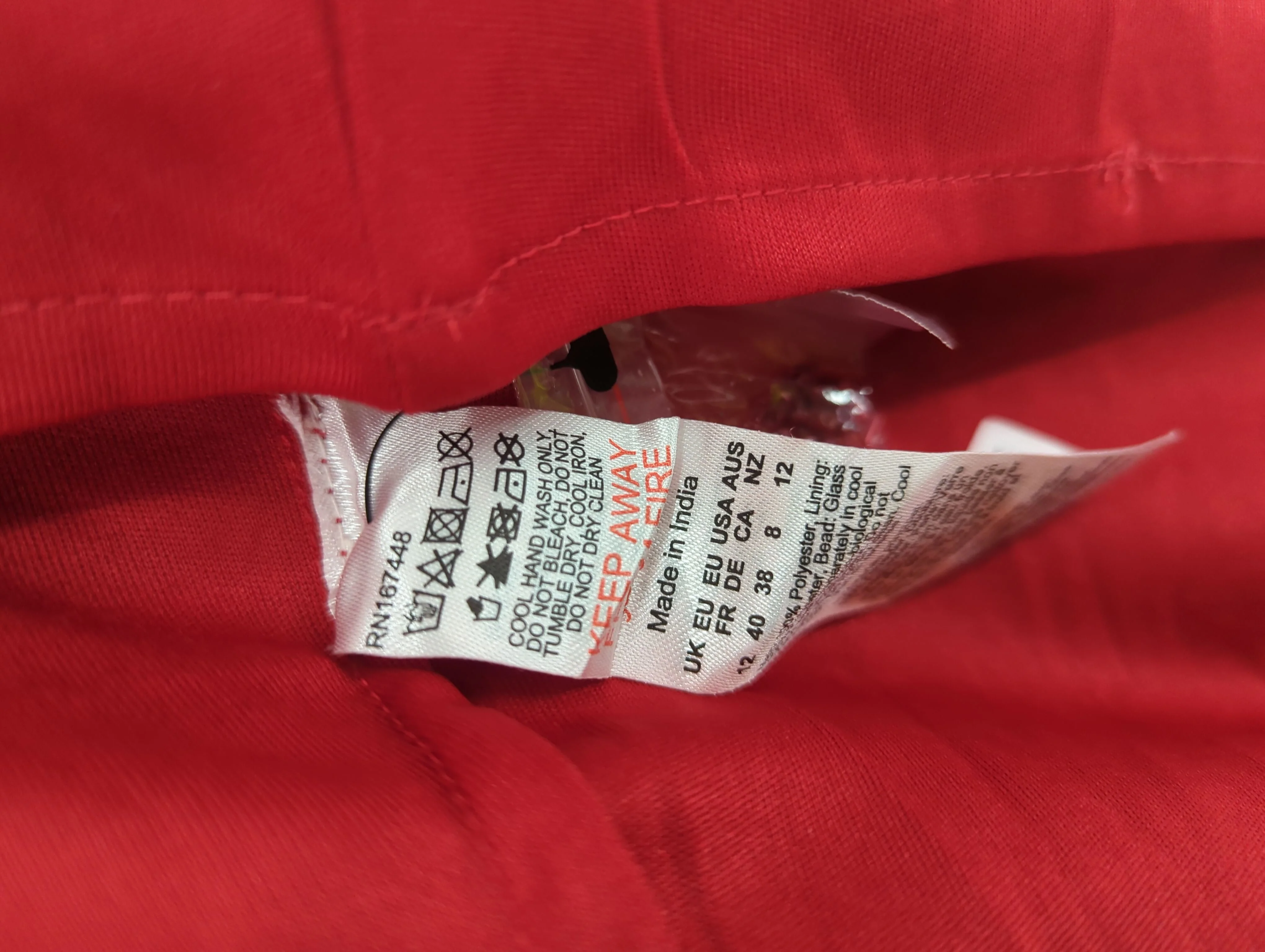 Karen Millen Bodycon Midi Dress UK12 in Red RRP £479 - Image 7