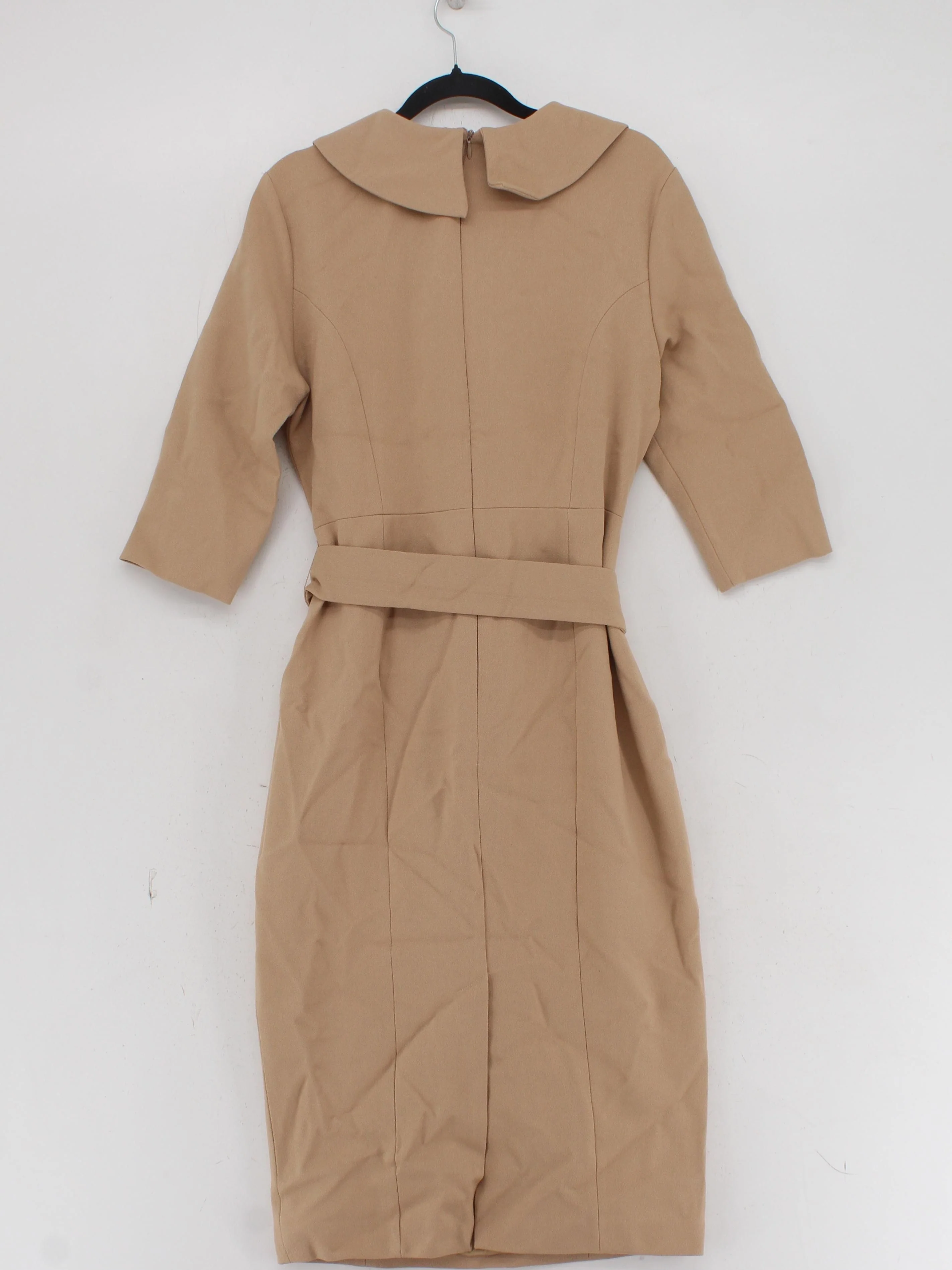Karen Millen Bodycon Midi Dress UK12 in Tan RRP £199 - Image 2